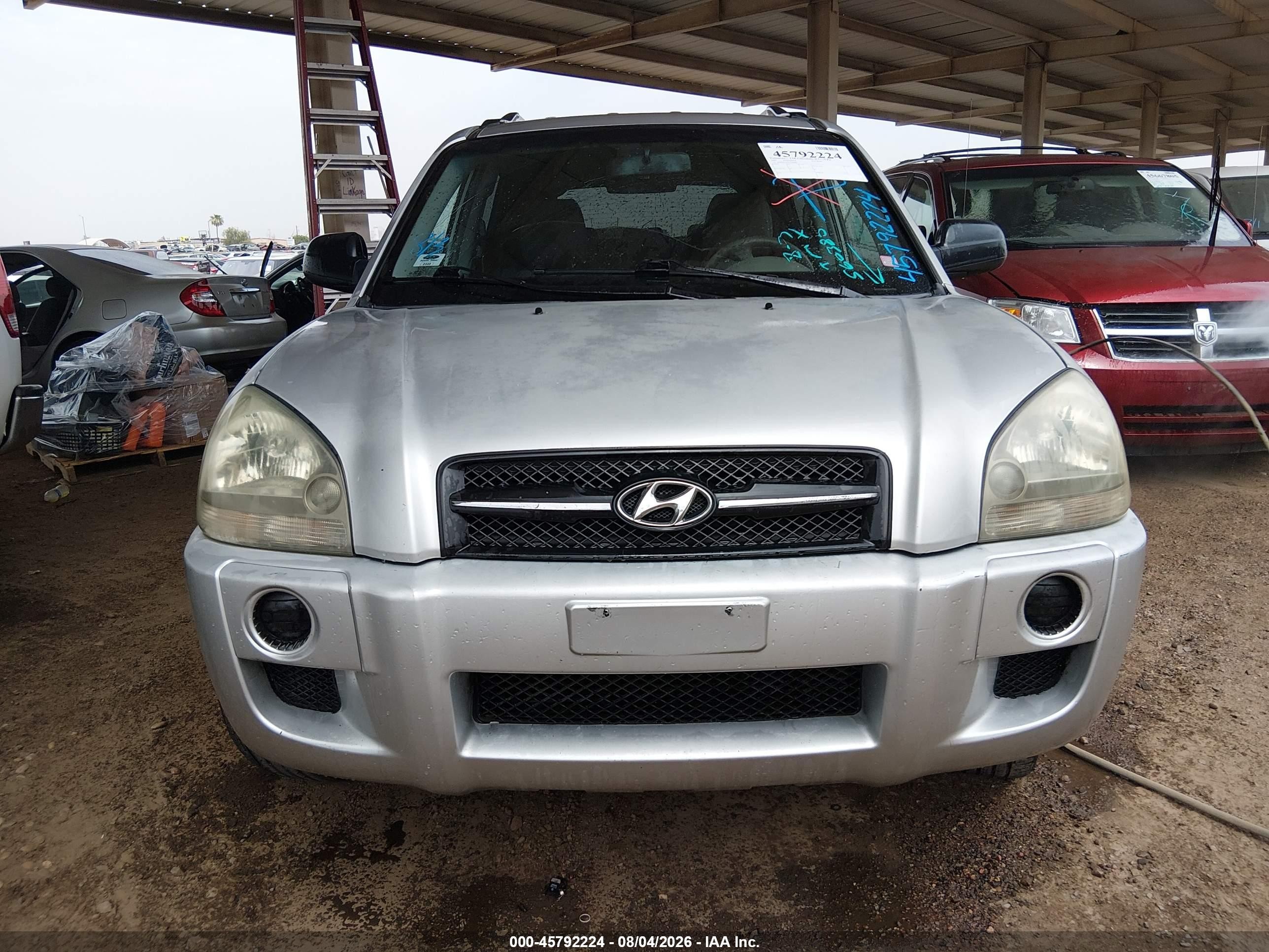 2007 Hyundai Tucson Gls Gray vin: KM8JM12B17U560380