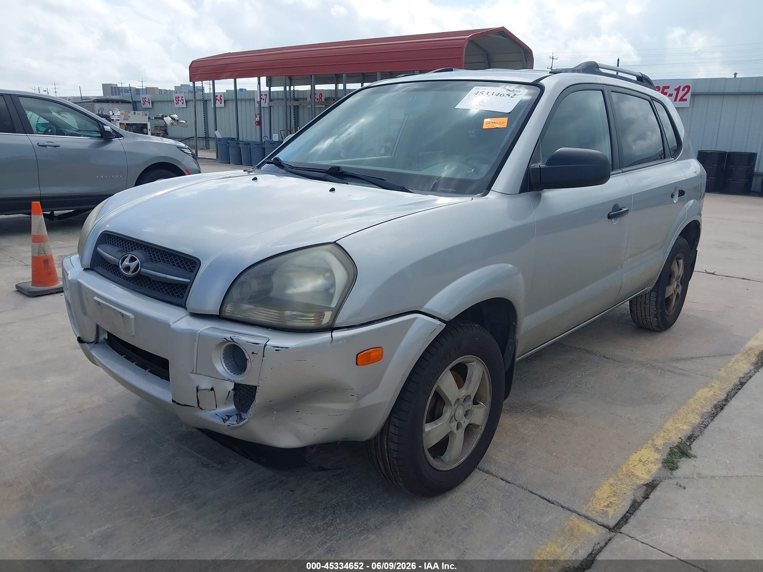 2007 Hyundai Tucson Gls Silver vin: KM8JM12B17U646496