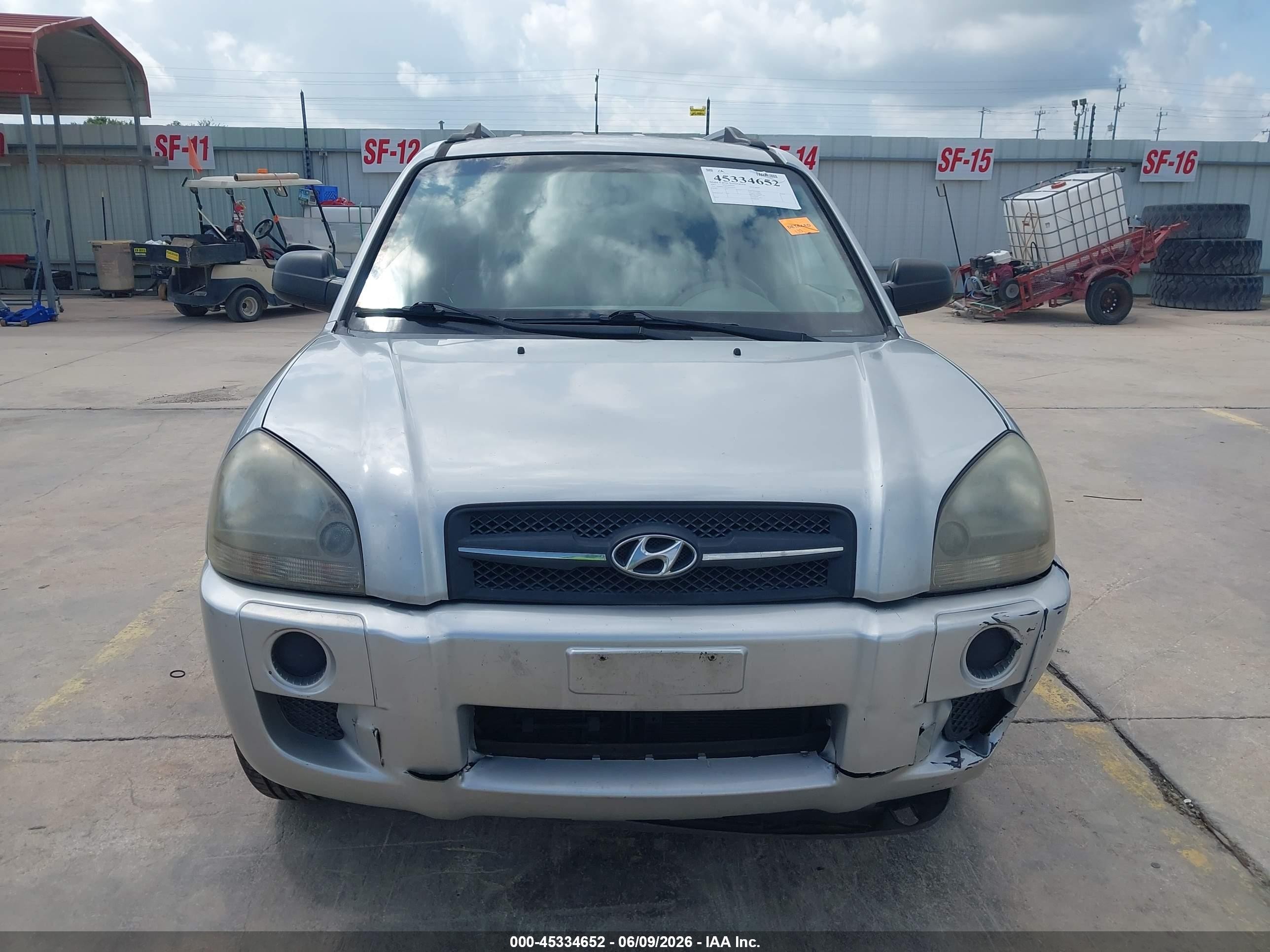 2007 Hyundai Tucson Gls Silver vin: KM8JM12B17U646496