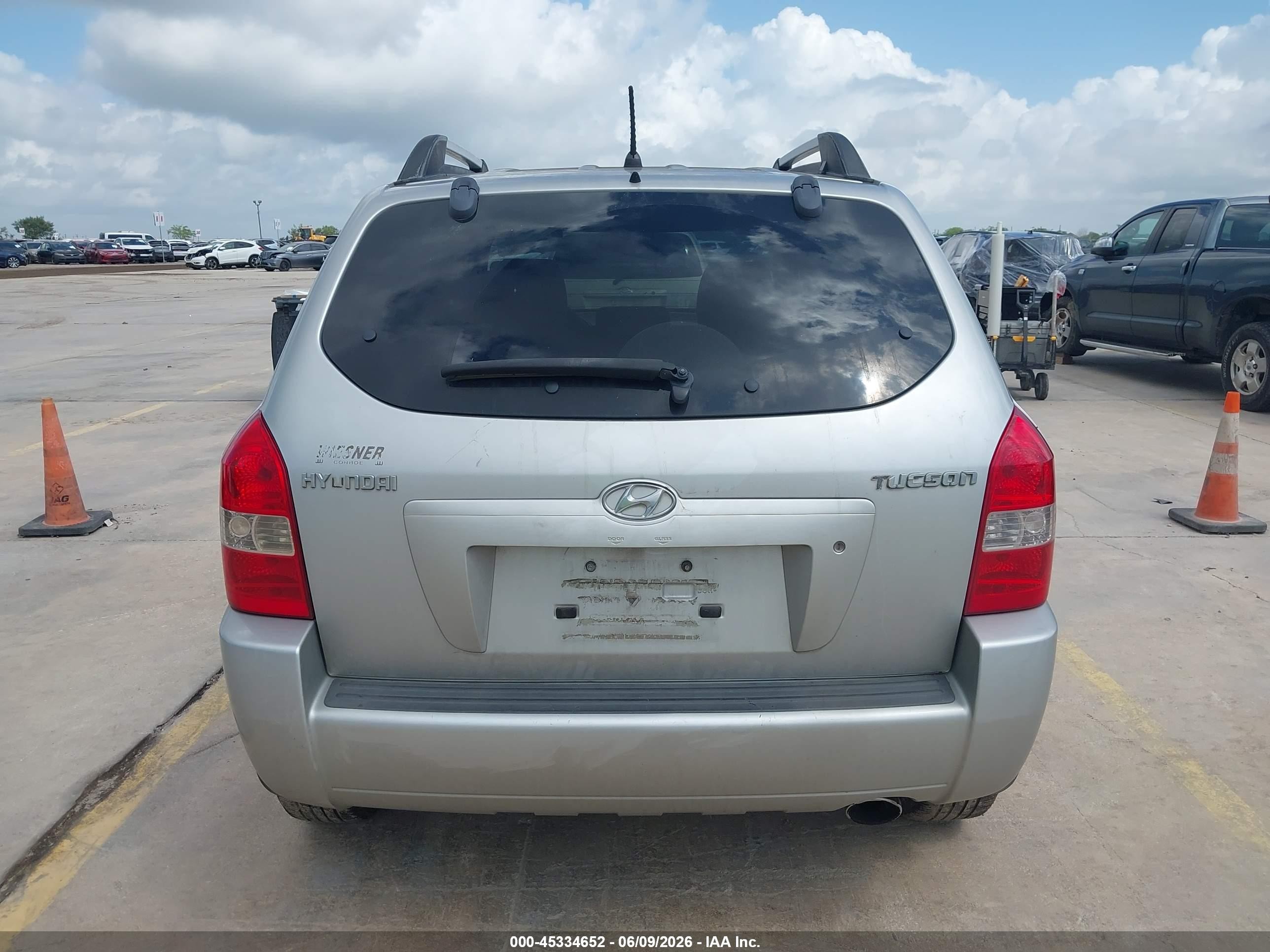 2007 Hyundai Tucson Gls Silver vin: KM8JM12B17U646496