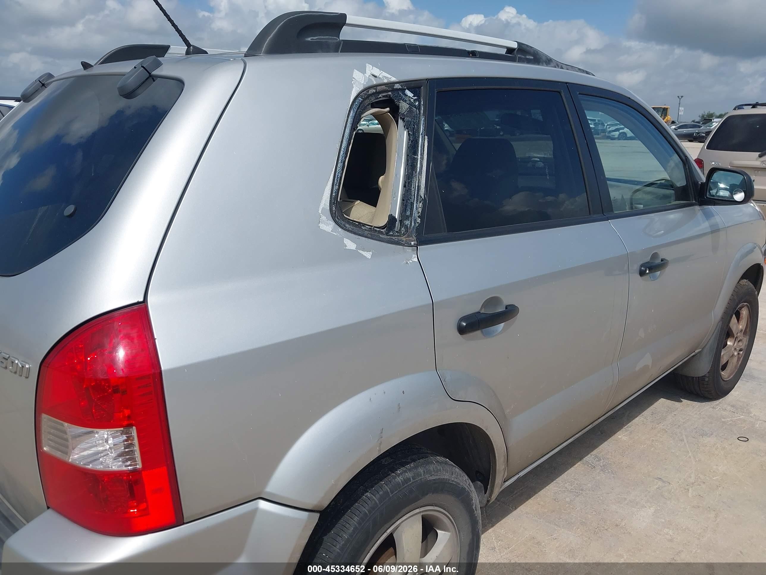 2007 Hyundai Tucson Gls Silver vin: KM8JM12B17U646496