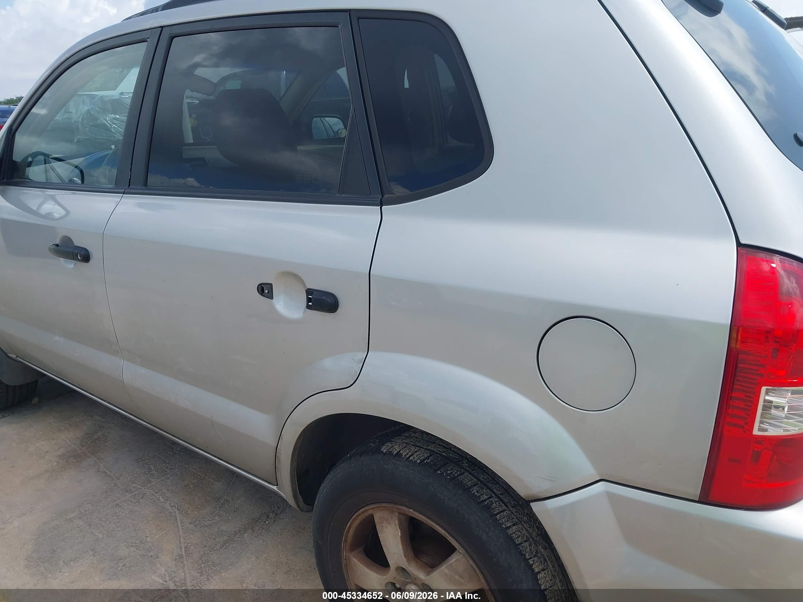 2007 Hyundai Tucson Gls Silver vin: KM8JM12B17U646496