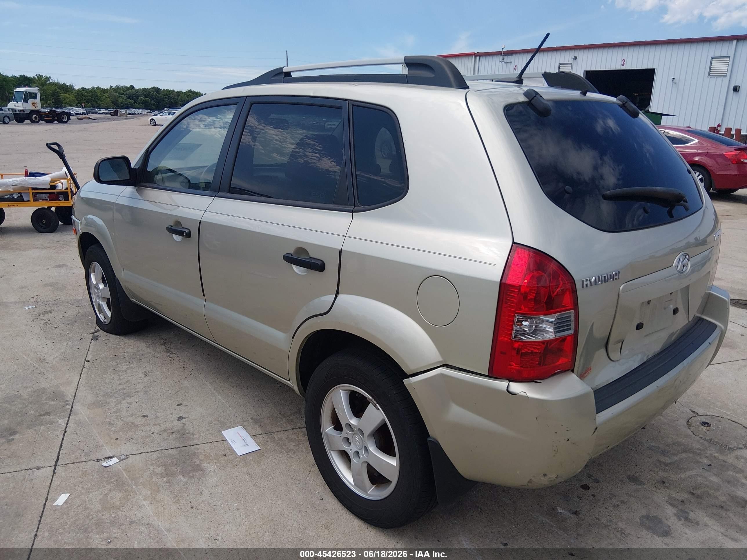 2008 Hyundai Tucson Gls Gray vin: KM8JM12B18U857795