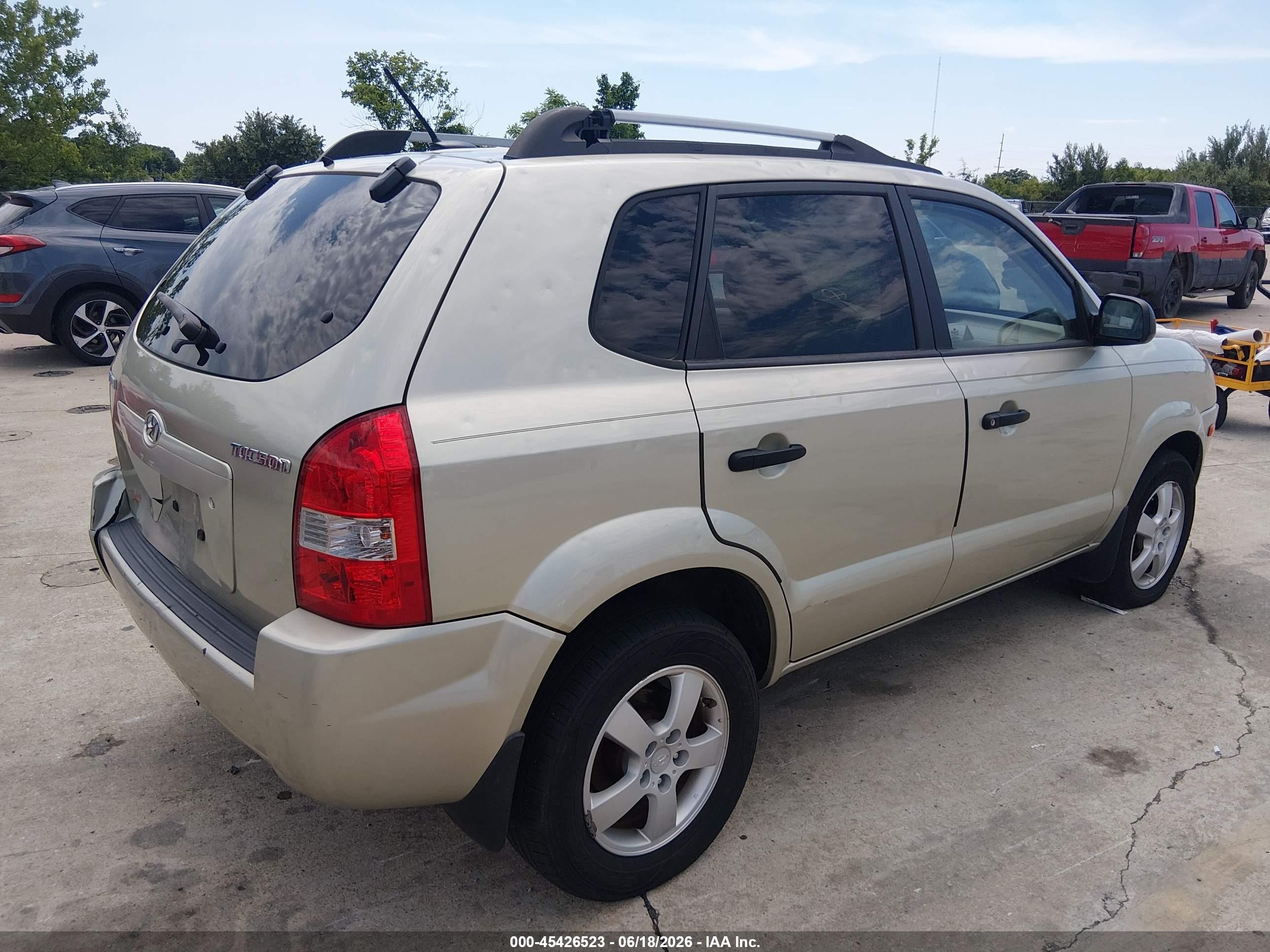 2008 Hyundai Tucson Gls Gray vin: KM8JM12B18U857795
