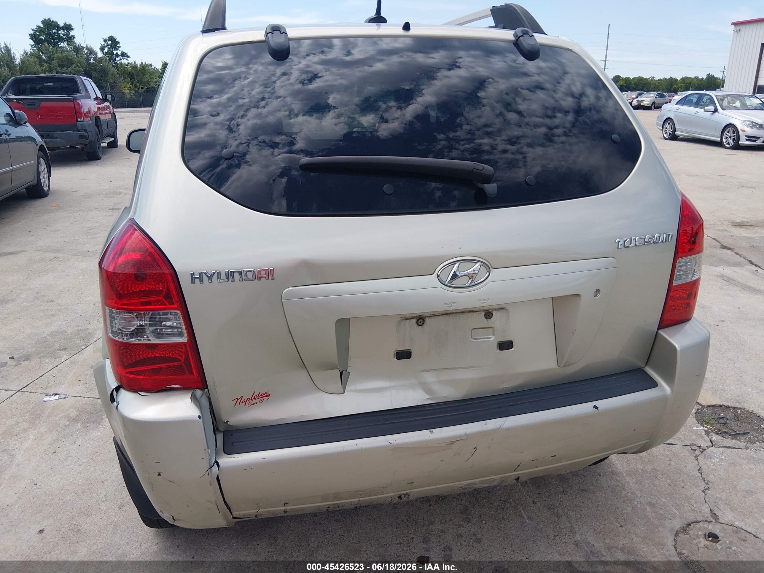 2008 Hyundai Tucson Gls Gray vin: KM8JM12B18U857795