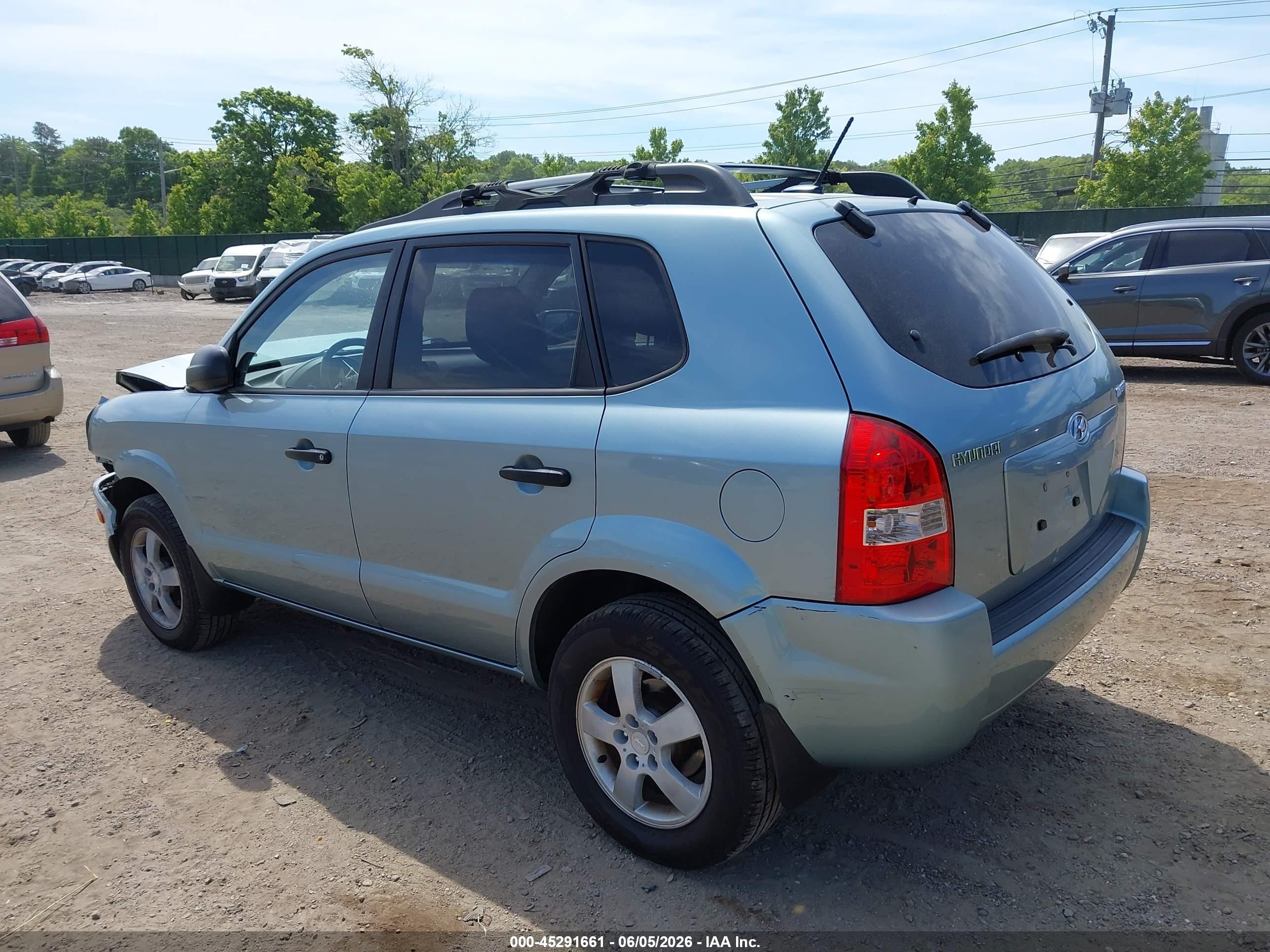2008 Hyundai Tucson Gls Blue vin: KM8JM12B18U911127