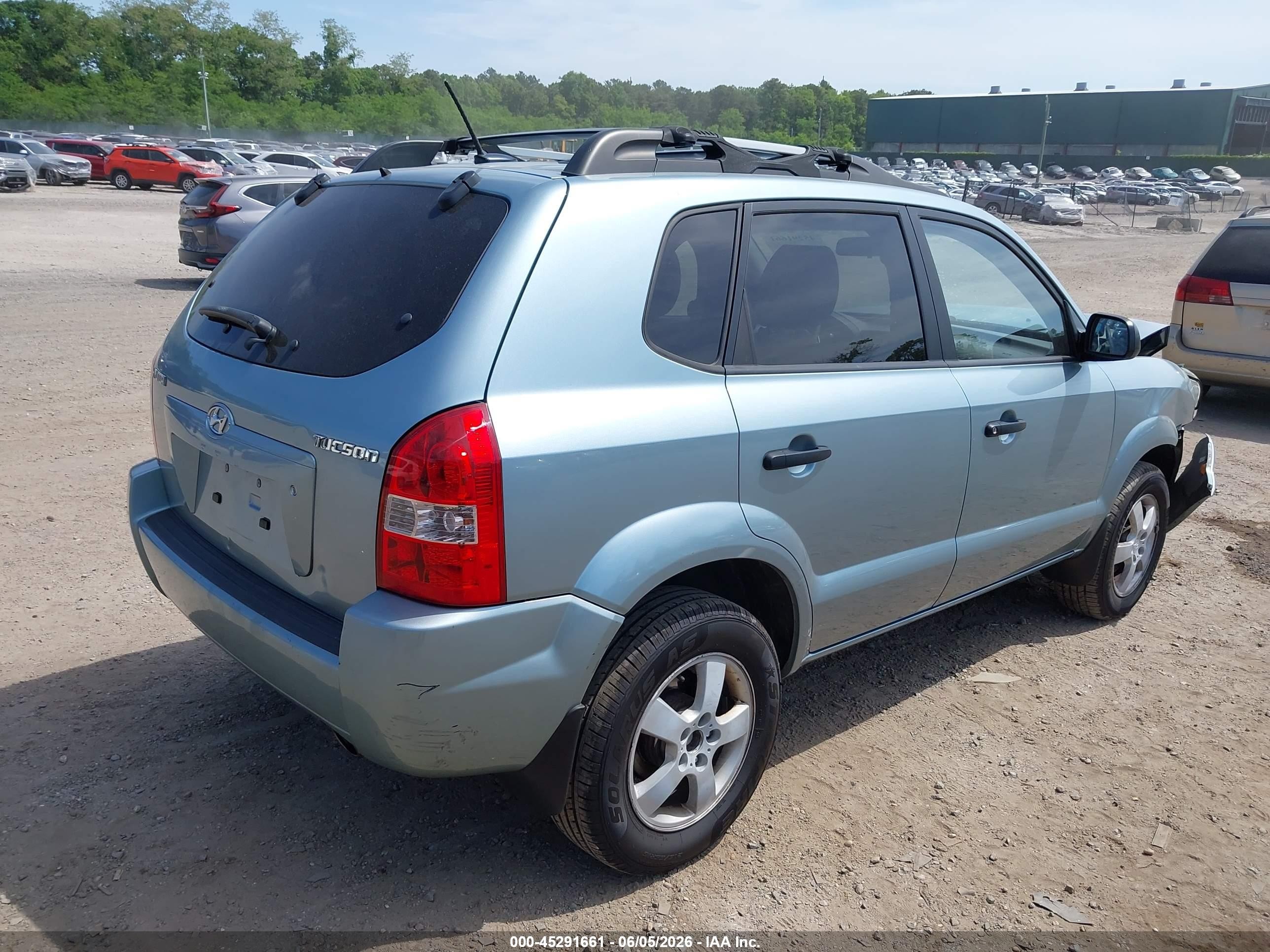 2008 Hyundai Tucson Gls Blue vin: KM8JM12B18U911127