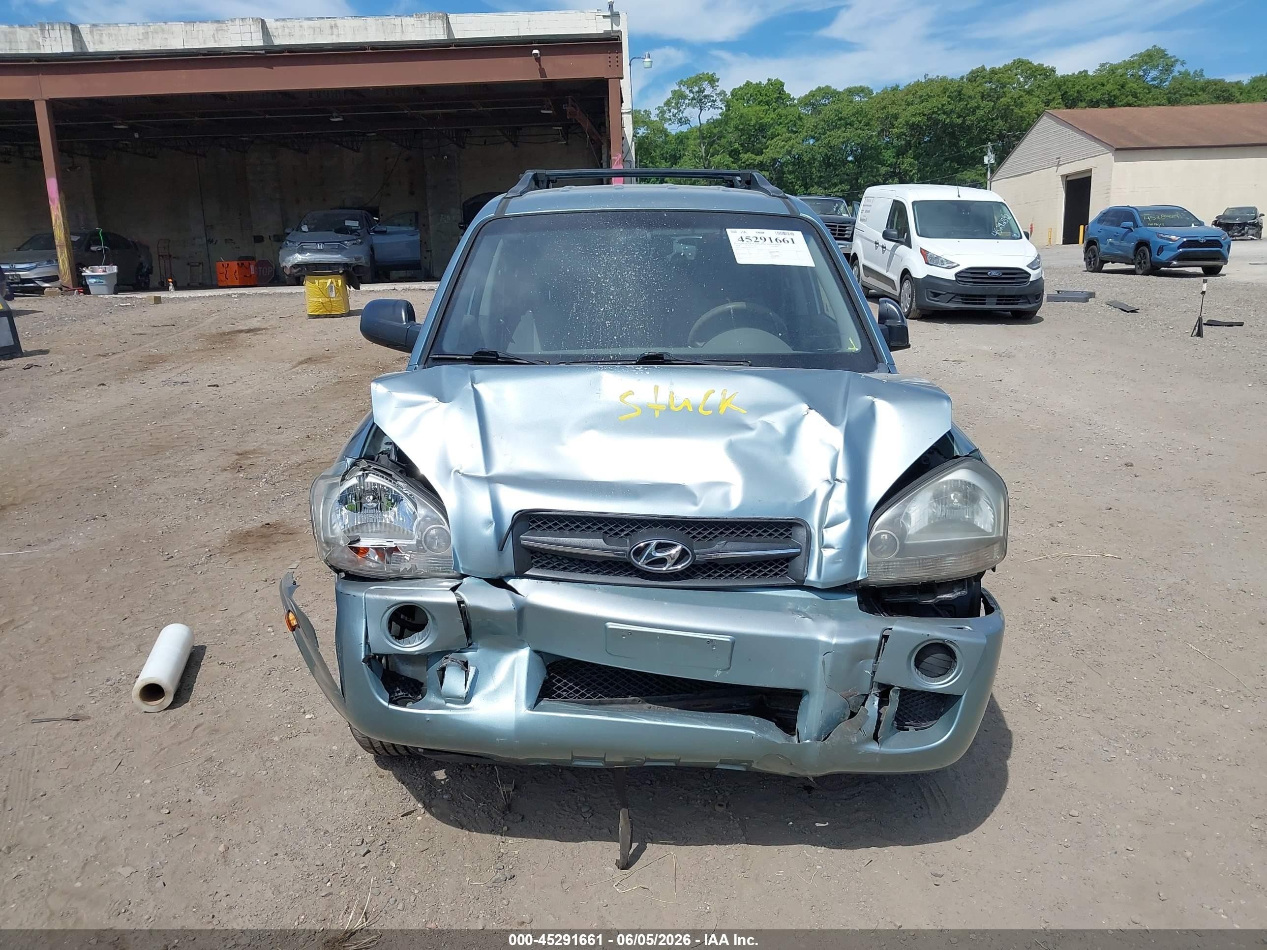 2008 Hyundai Tucson Gls Blue vin: KM8JM12B18U911127