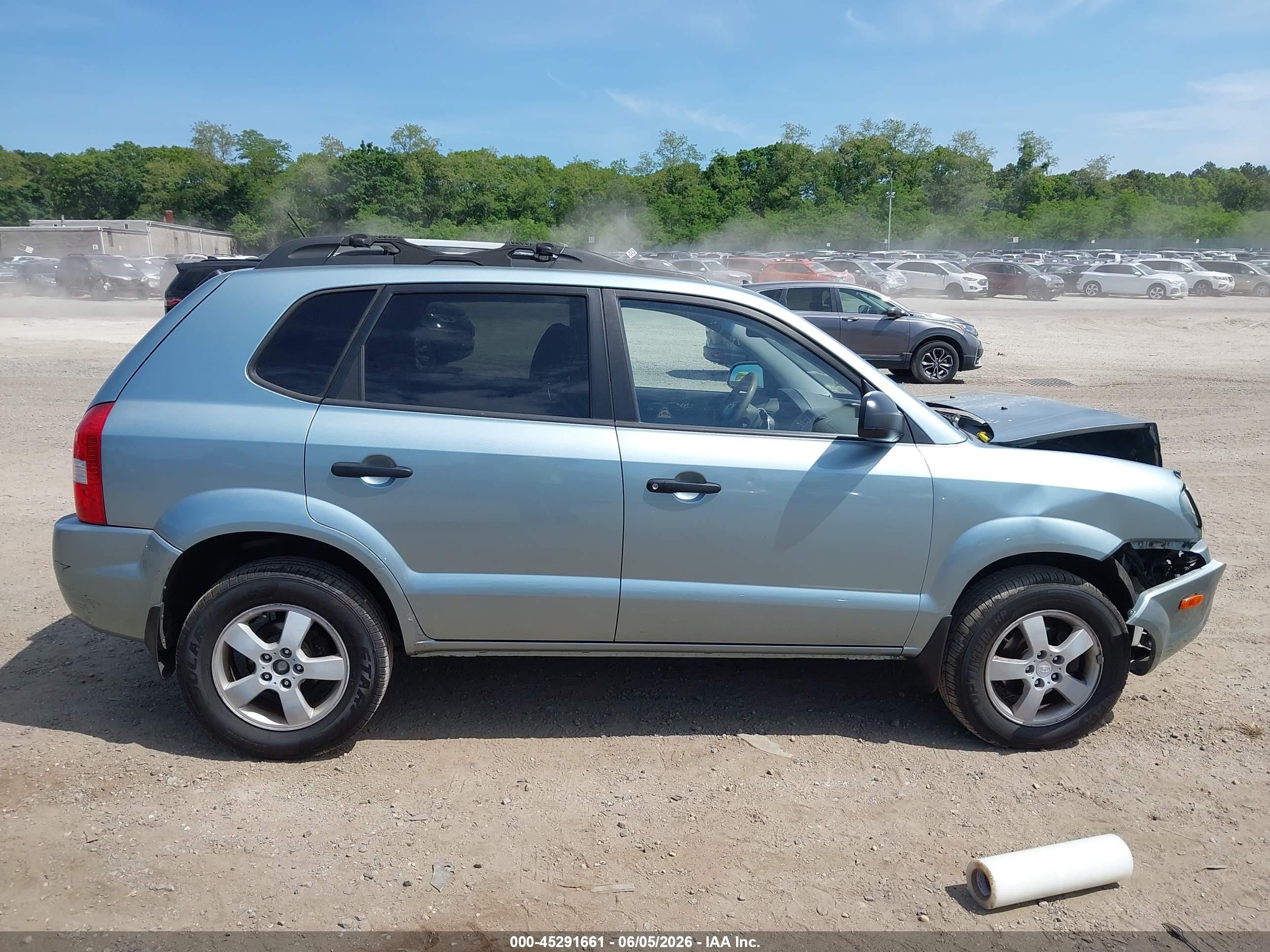 2008 Hyundai Tucson Gls Blue vin: KM8JM12B18U911127