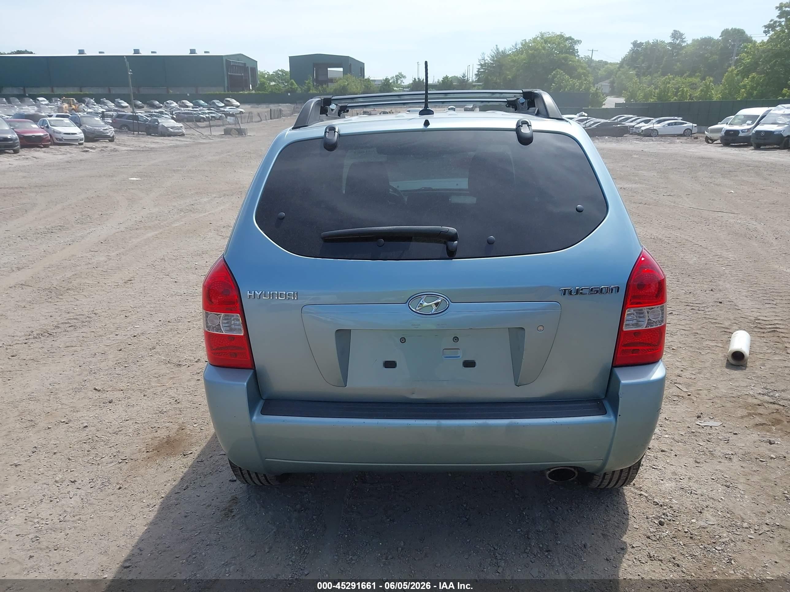 2008 Hyundai Tucson Gls Blue vin: KM8JM12B18U911127