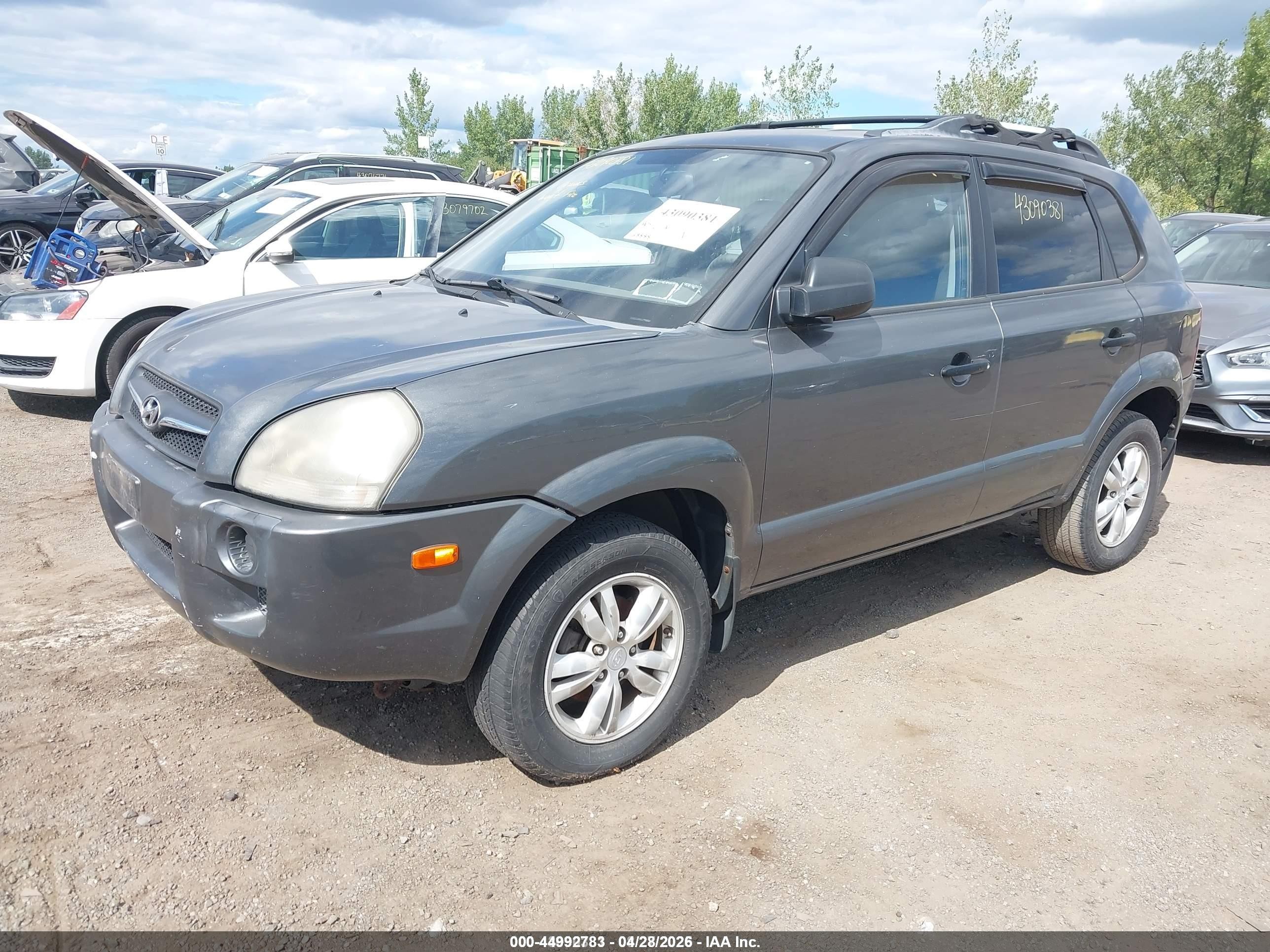 2009 Hyundai Tucson Gls Gray vin: KM8JM12B19U972110