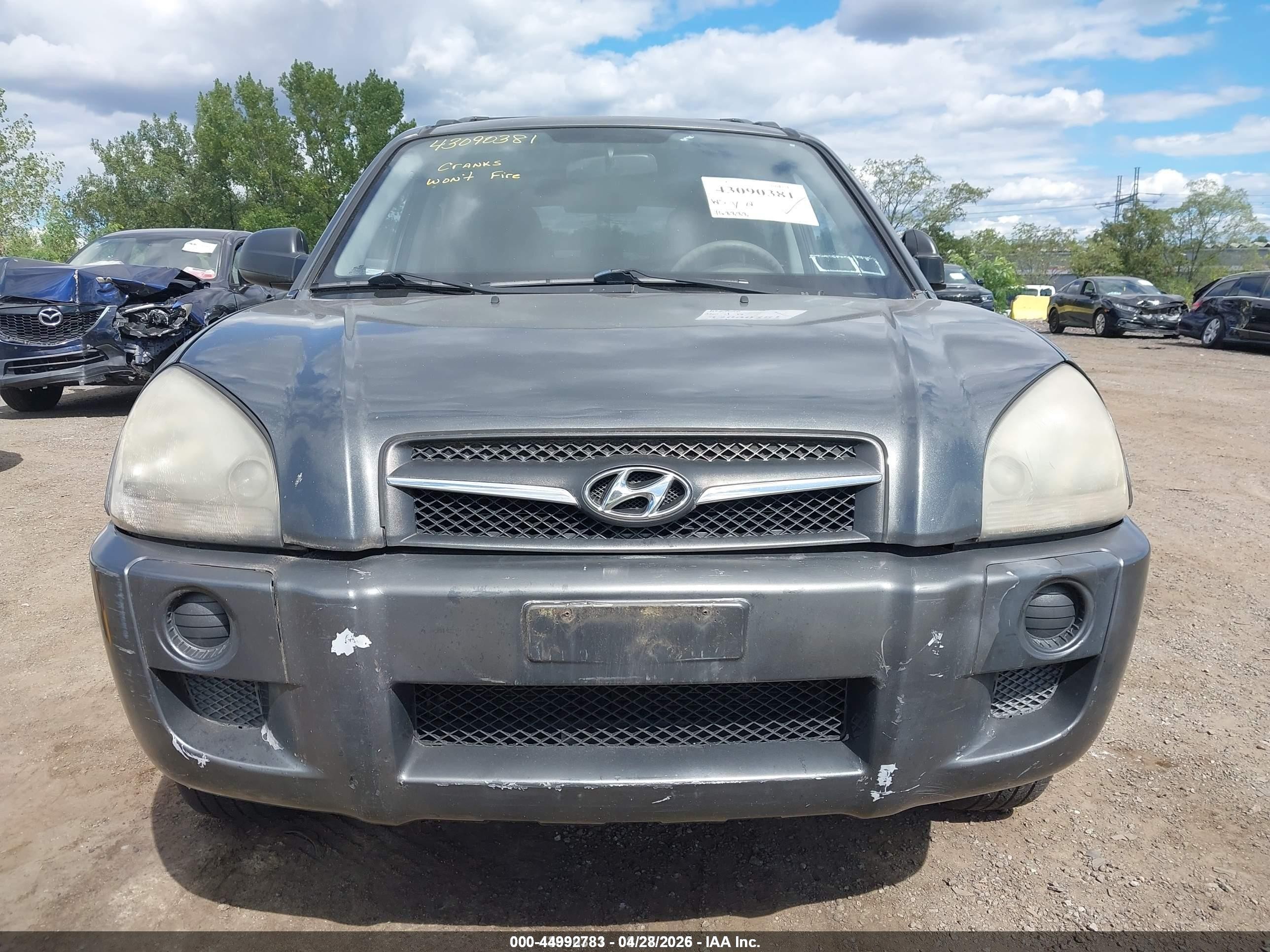 2009 Hyundai Tucson Gls Gray vin: KM8JM12B19U972110