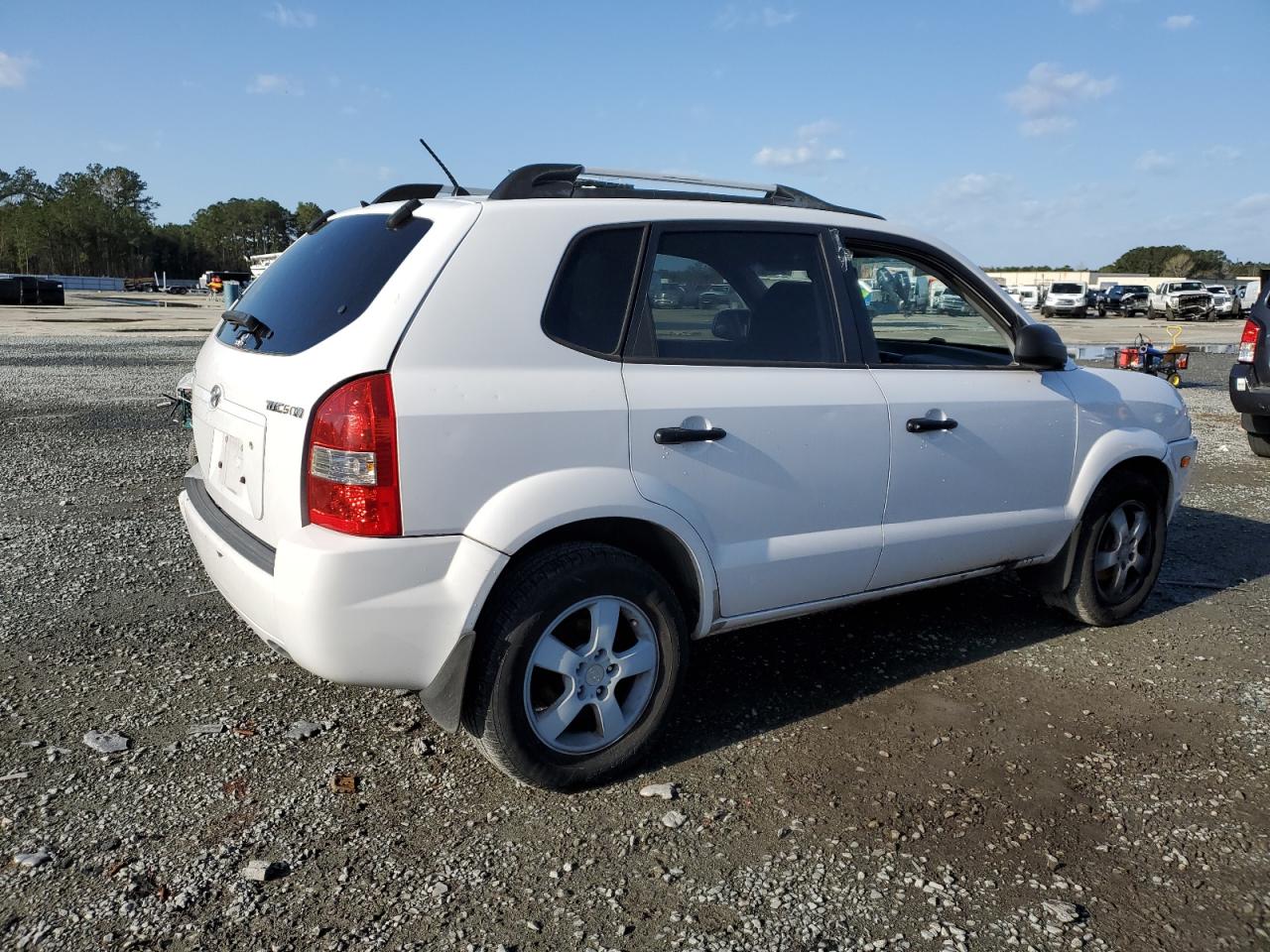 2006 Hyundai Tucson Gl White vin: KM8JM12B26U252438