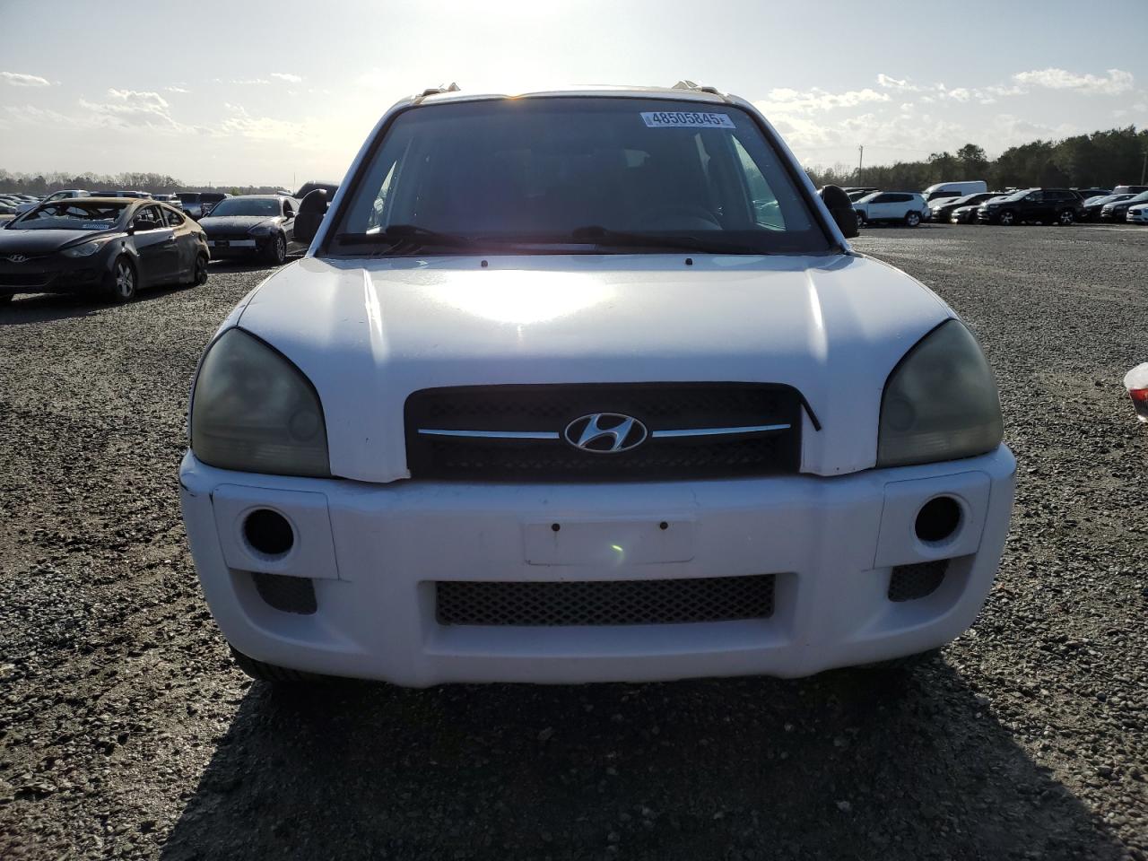 2006 Hyundai Tucson Gl White vin: KM8JM12B26U252438