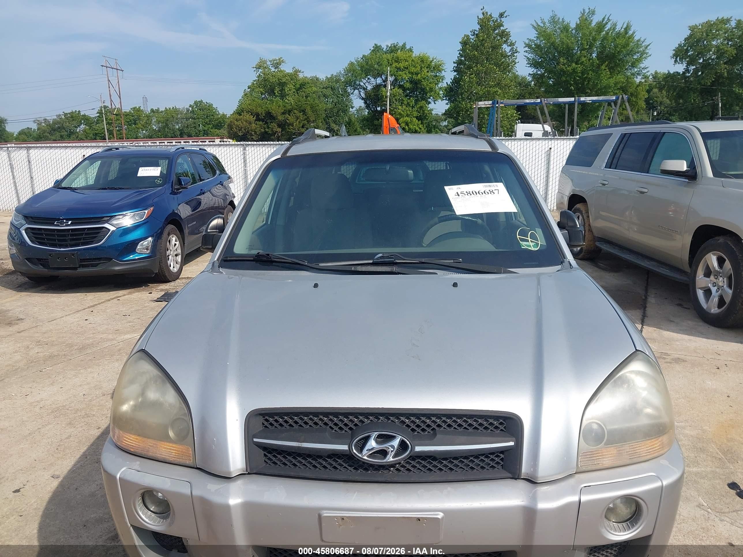 2008 Hyundai Tucson Gls Серебряный vin: KM8JM12B28U872838