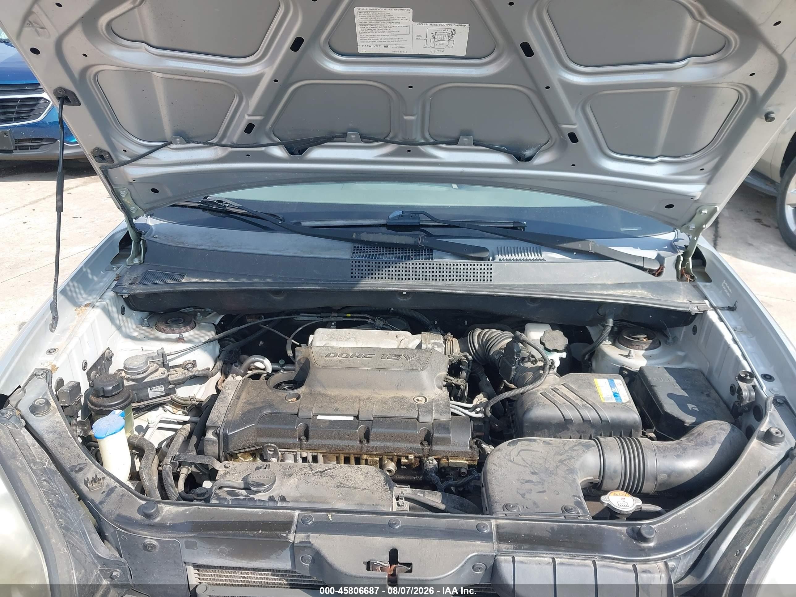 2008 Hyundai Tucson Gls Серебряный vin: KM8JM12B28U872838