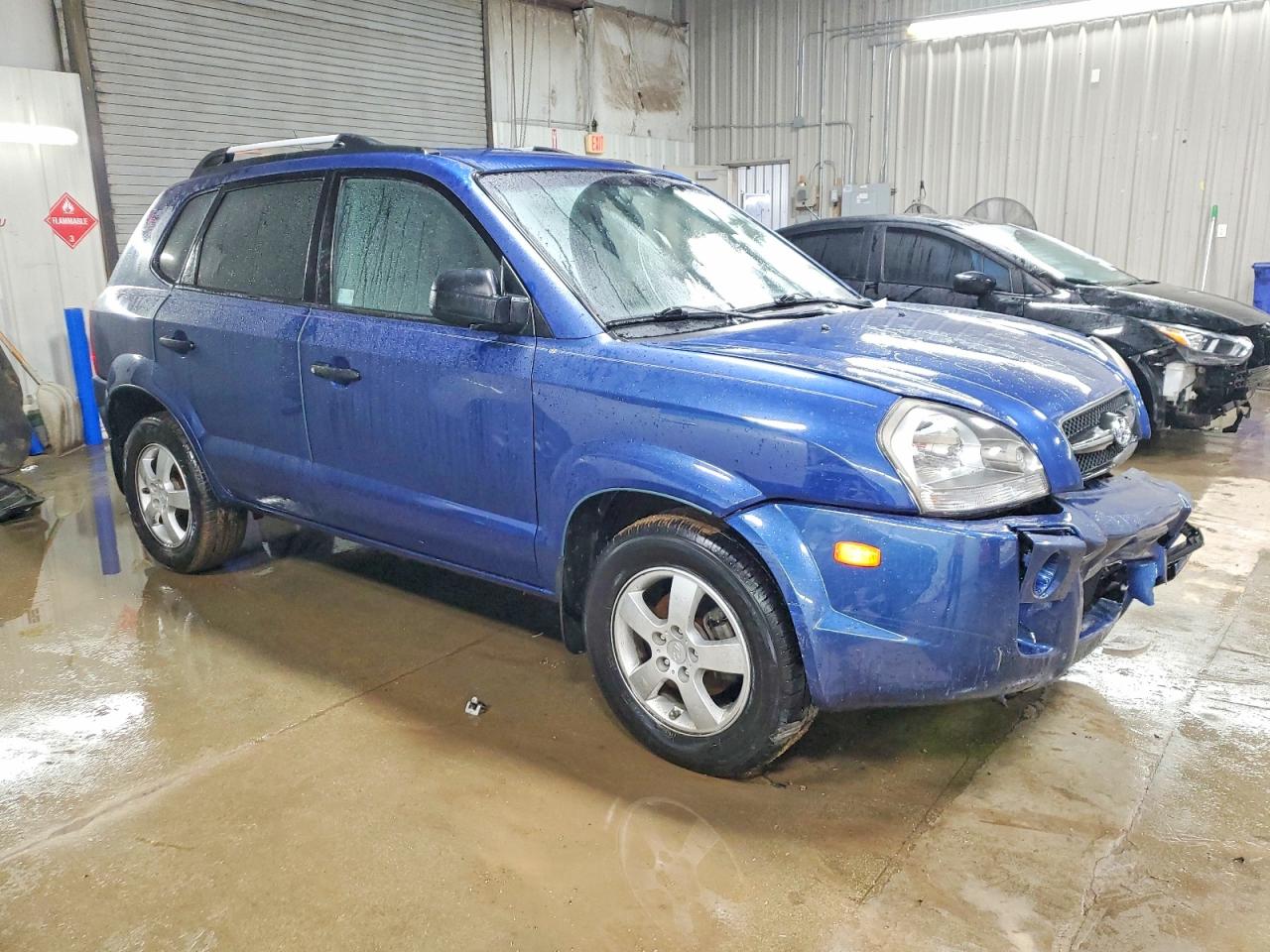 2008 Hyundai Tucson Gls Blue vin: KM8JM12B28U872936