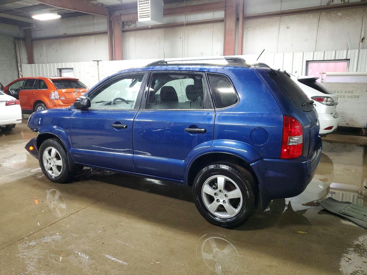 2008 Hyundai Tucson Gls Blue vin: KM8JM12B28U872936