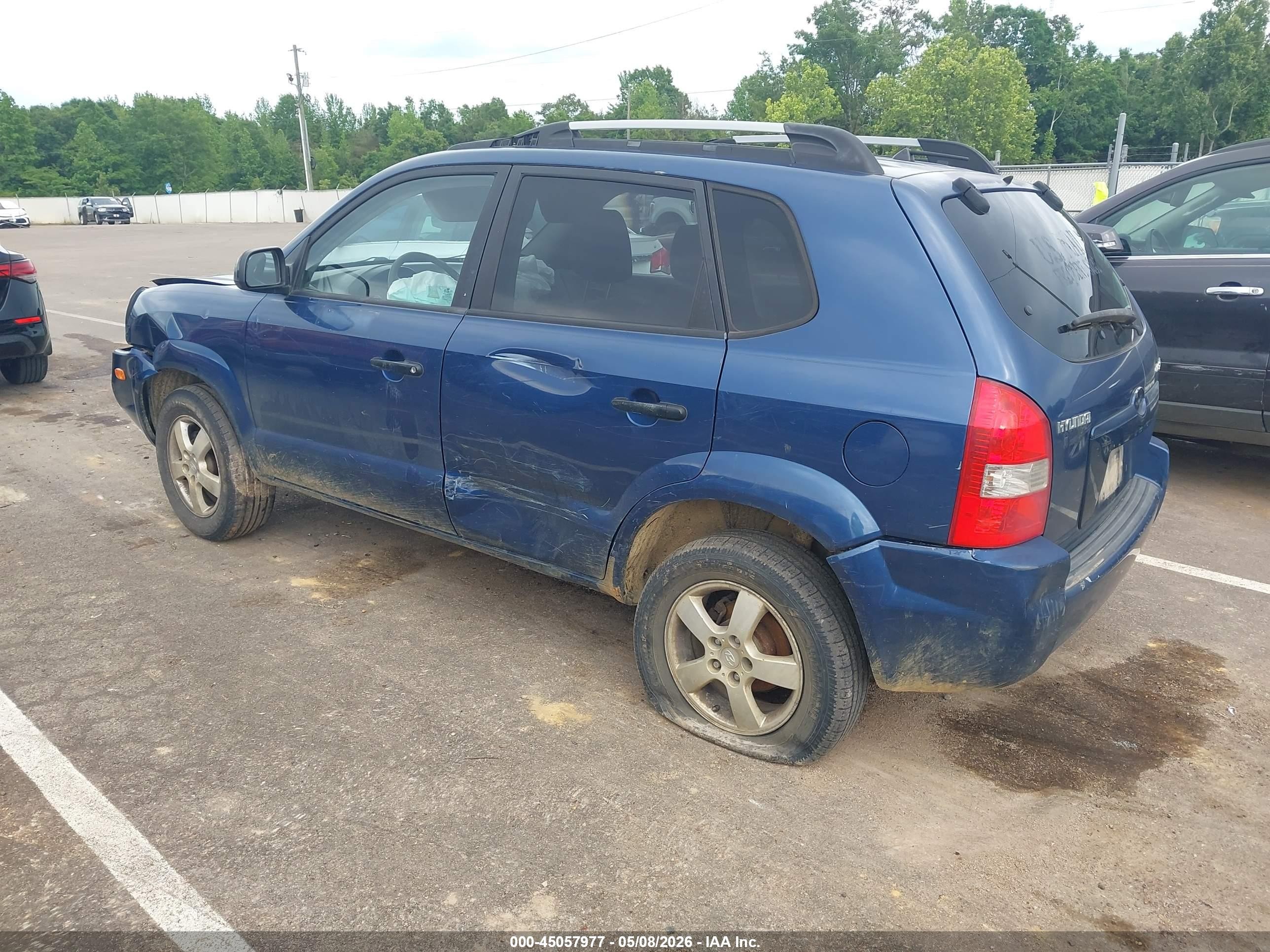 2005 Hyundai Tucson Gl Blue vin: KM8JM12B35U068267