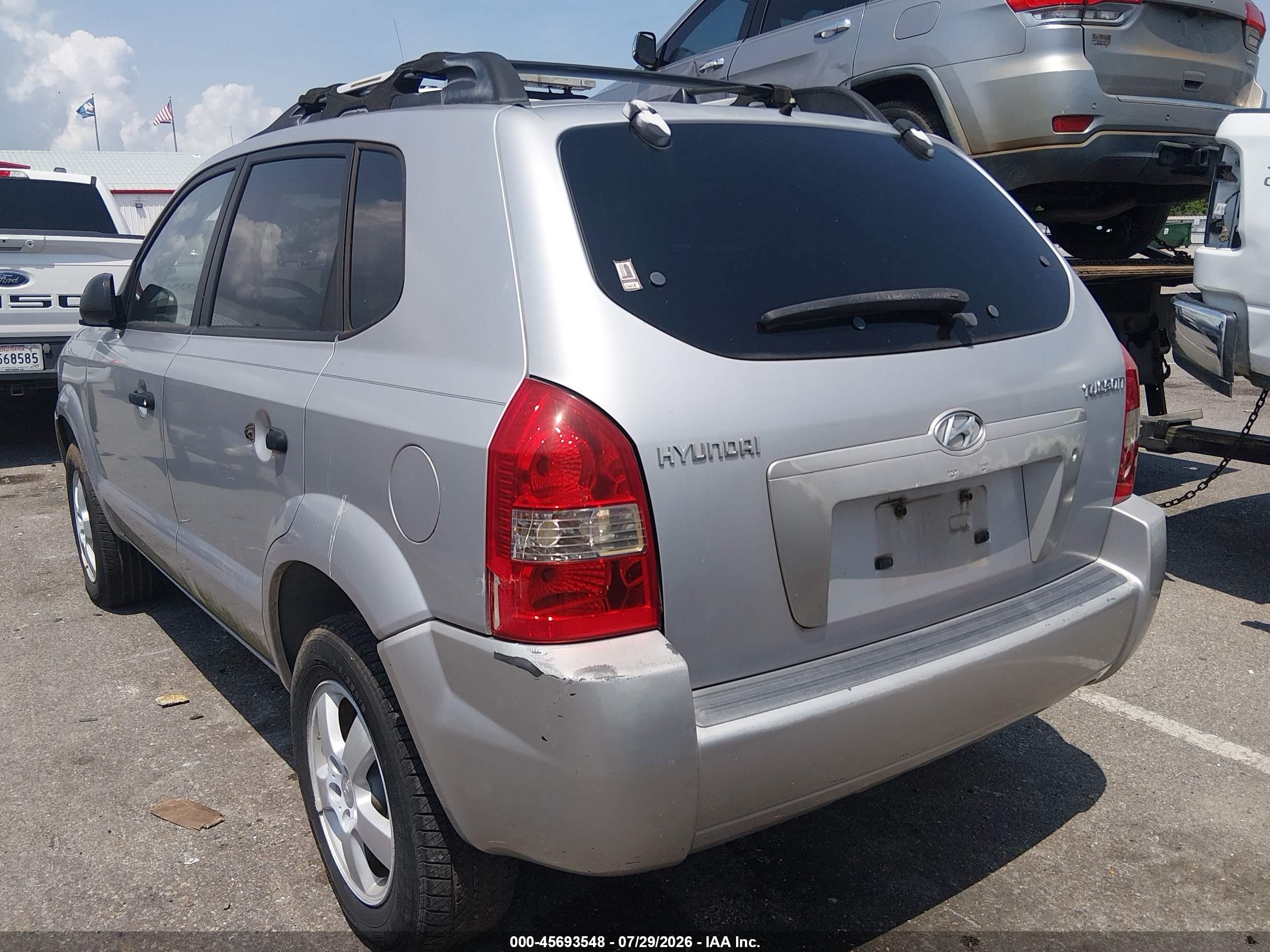 2005 Hyundai Tucson Gl Silver vin: KM8JM12B35U195908