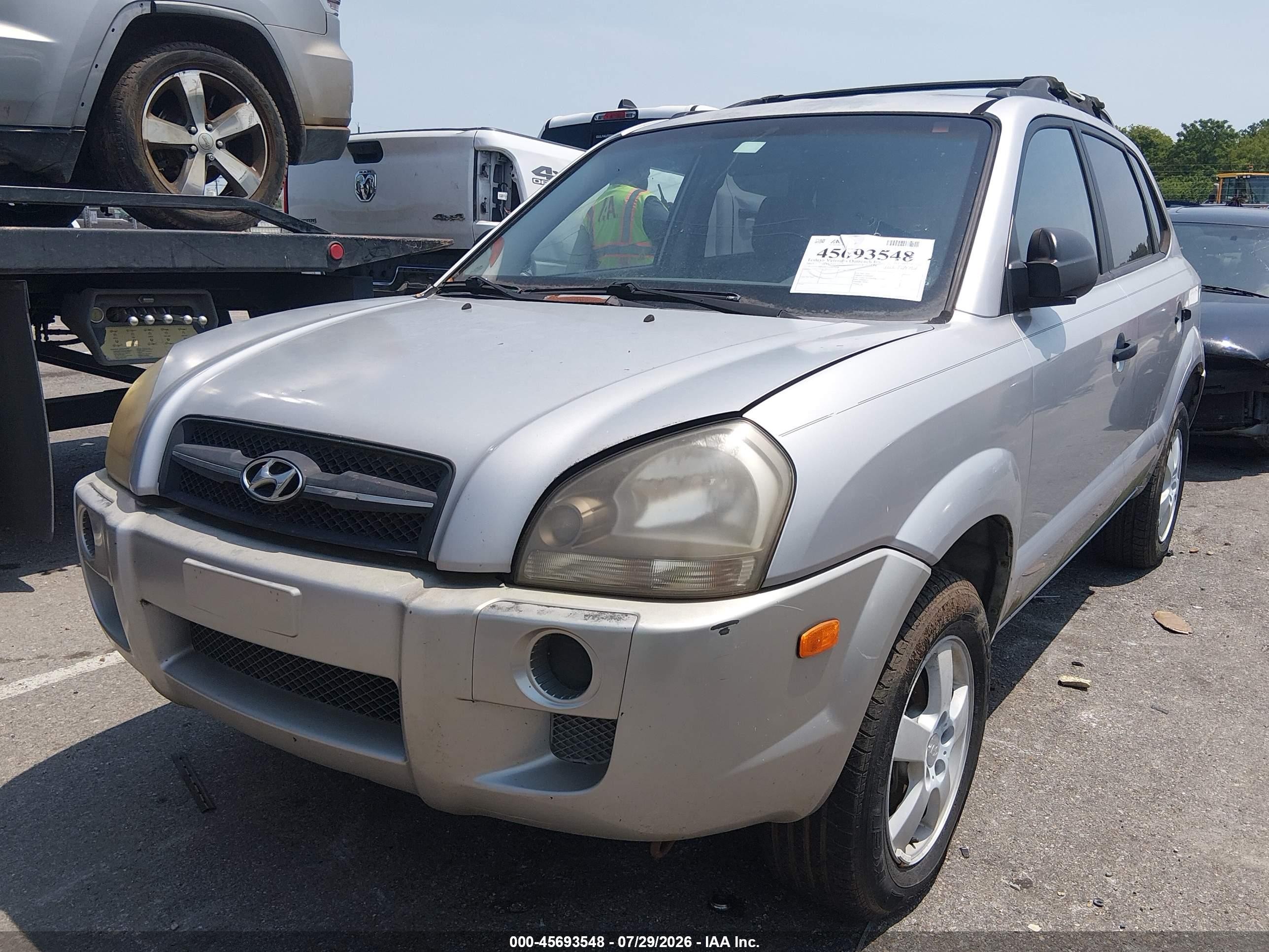 2005 Hyundai Tucson Gl Silver vin: KM8JM12B35U195908