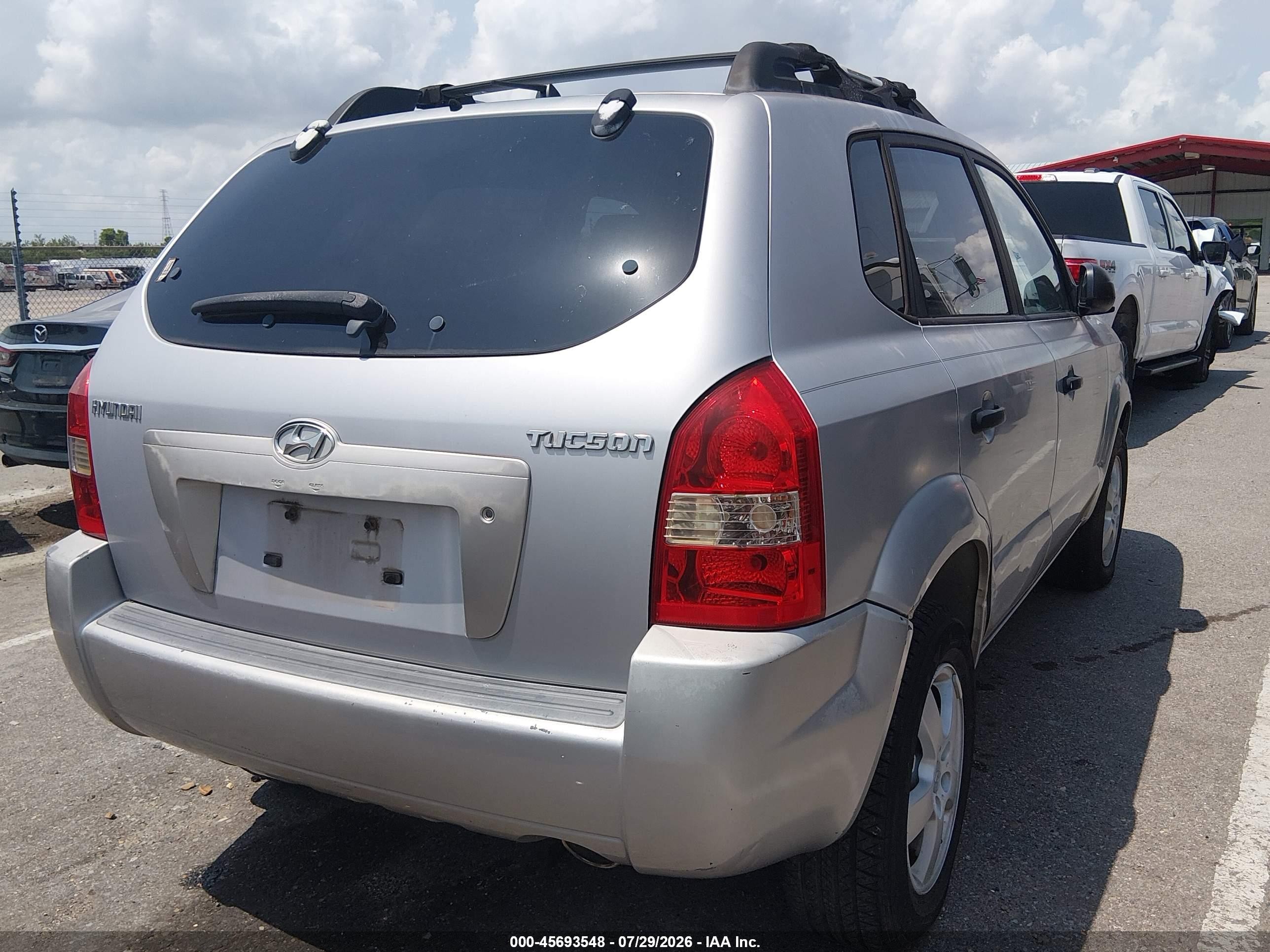 2005 Hyundai Tucson Gl Silver vin: KM8JM12B35U195908