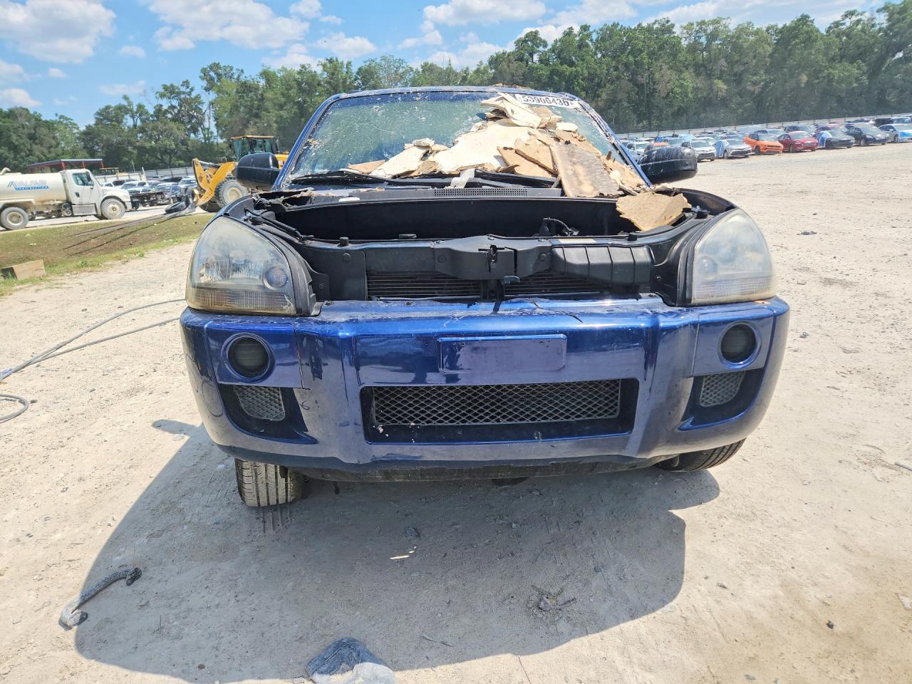 2006 Hyundai Tucson Gl Blue vin: KM8JM12B36U287084