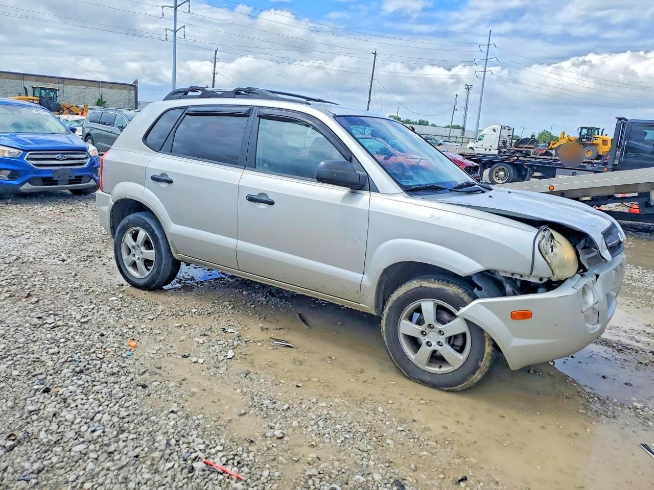 2006 Hyundai Tucson Gl Silver vin: KM8JM12B36U458626