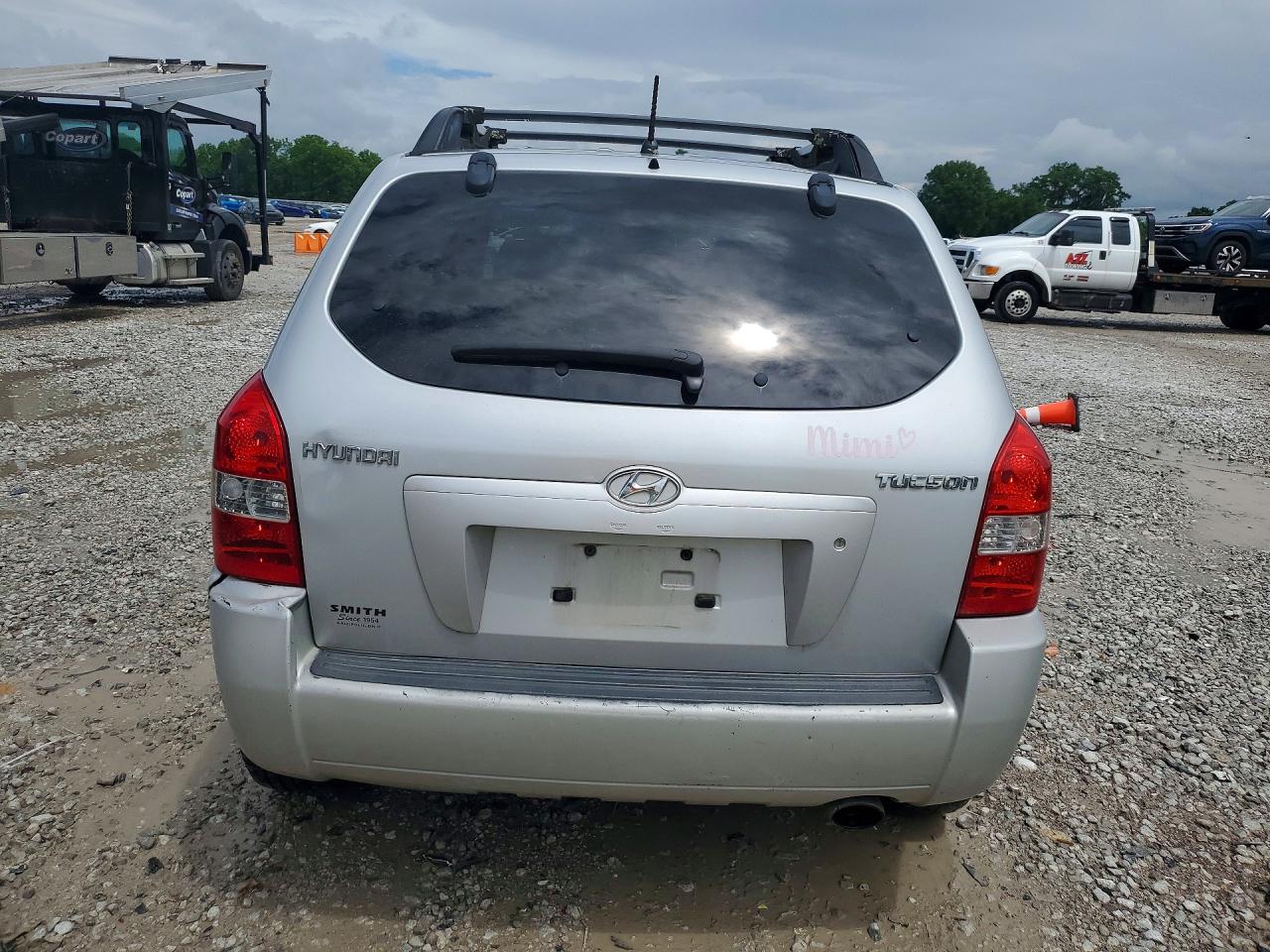 2006 Hyundai Tucson Gl Silver vin: KM8JM12B36U458626