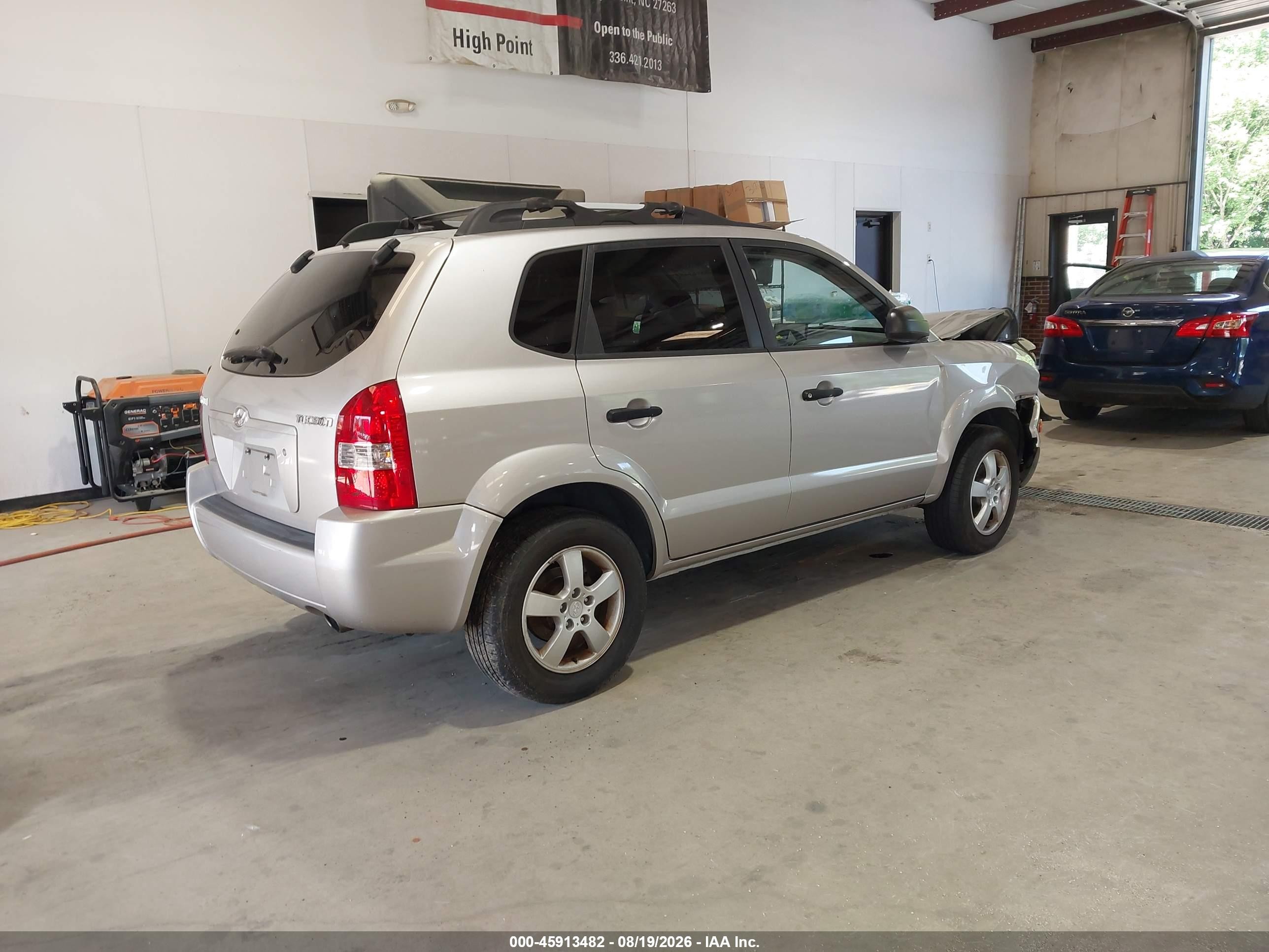 2006 Hyundai Tucson Gl Silver vin: KM8JM12B36U473000