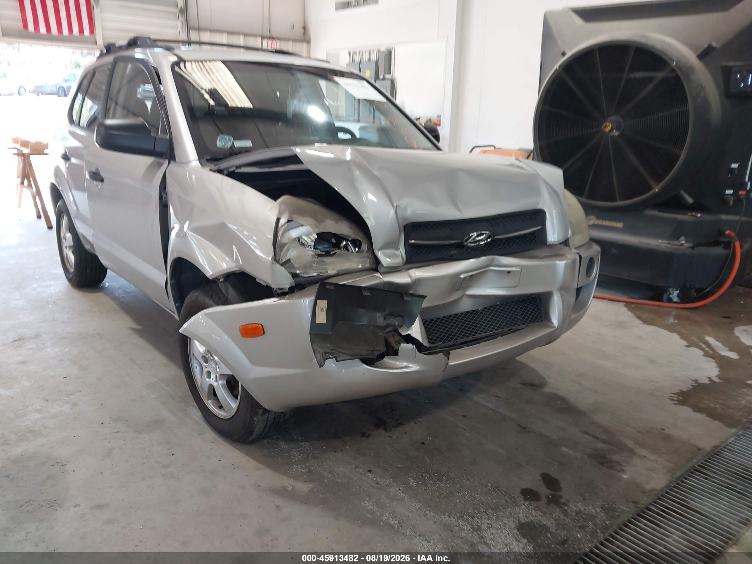 2006 Hyundai Tucson Gl Silver vin: KM8JM12B36U473000