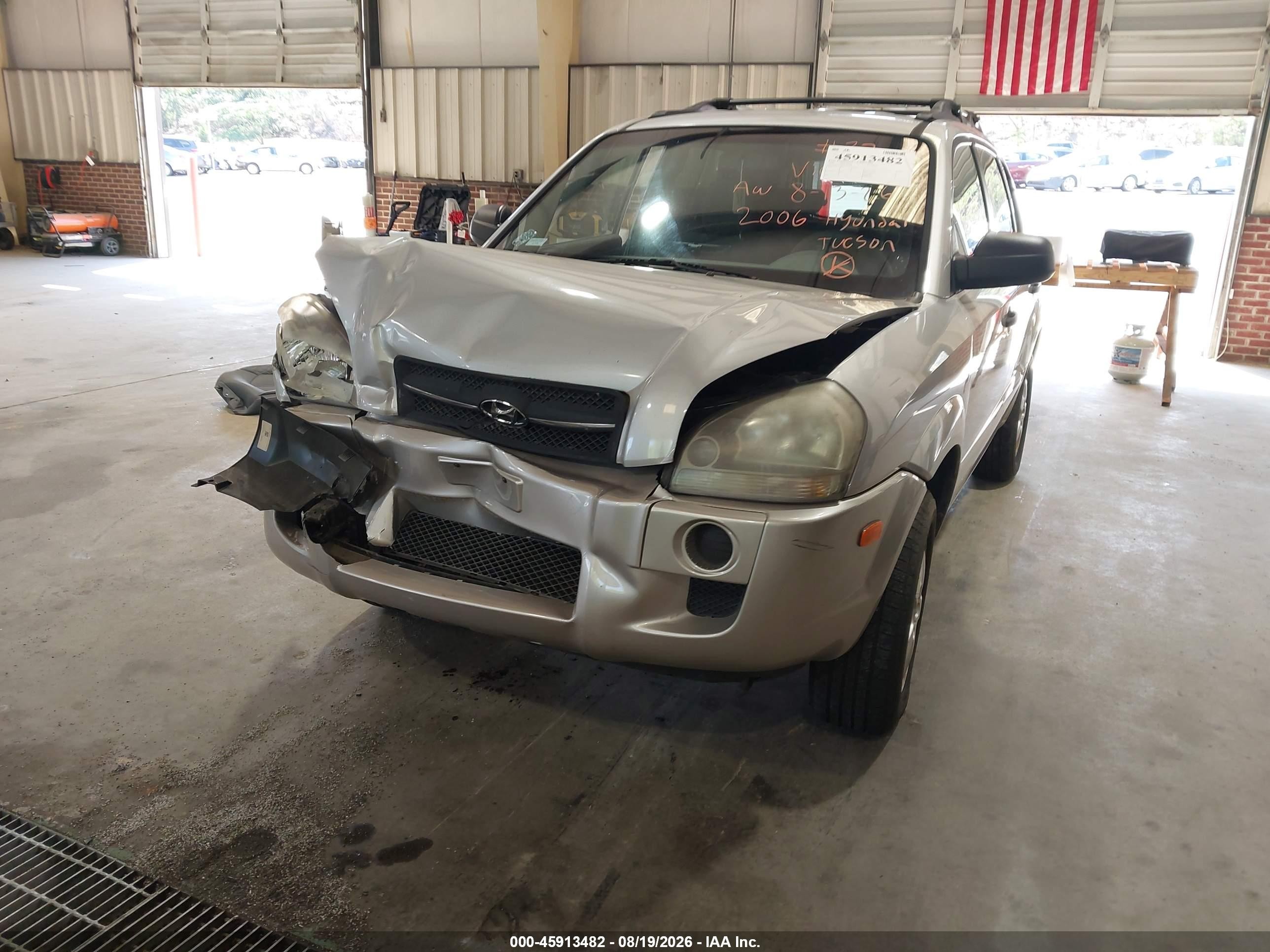 2006 Hyundai Tucson Gl Silver vin: KM8JM12B36U473000