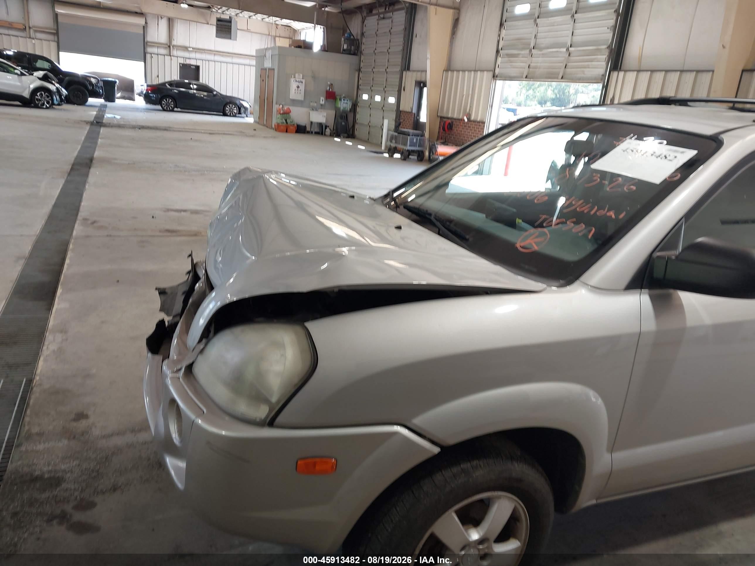2006 Hyundai Tucson Gl Silver vin: KM8JM12B36U473000