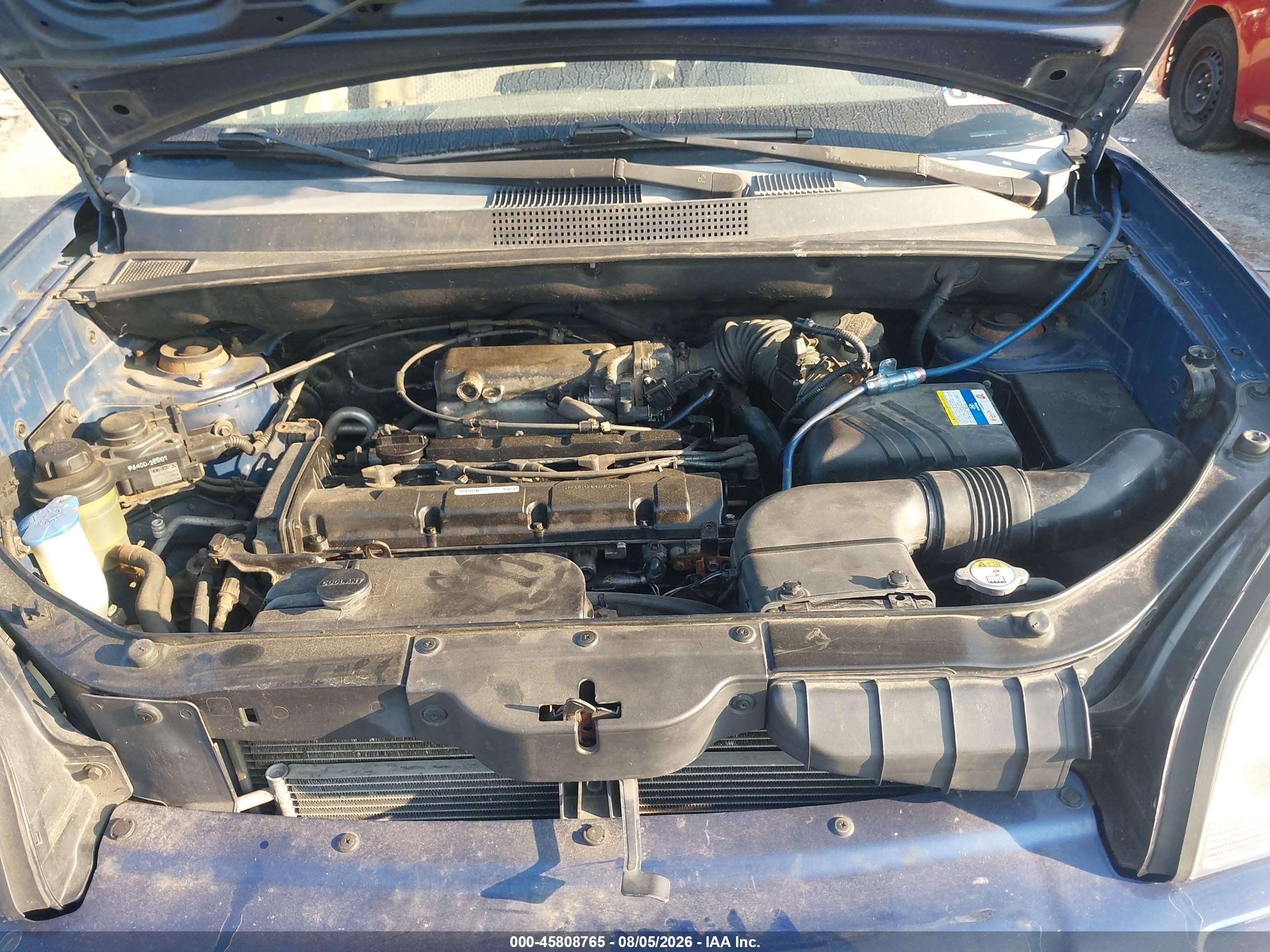 2007 Hyundai Tucson Gls Blue vin: KM8JM12B37U560302