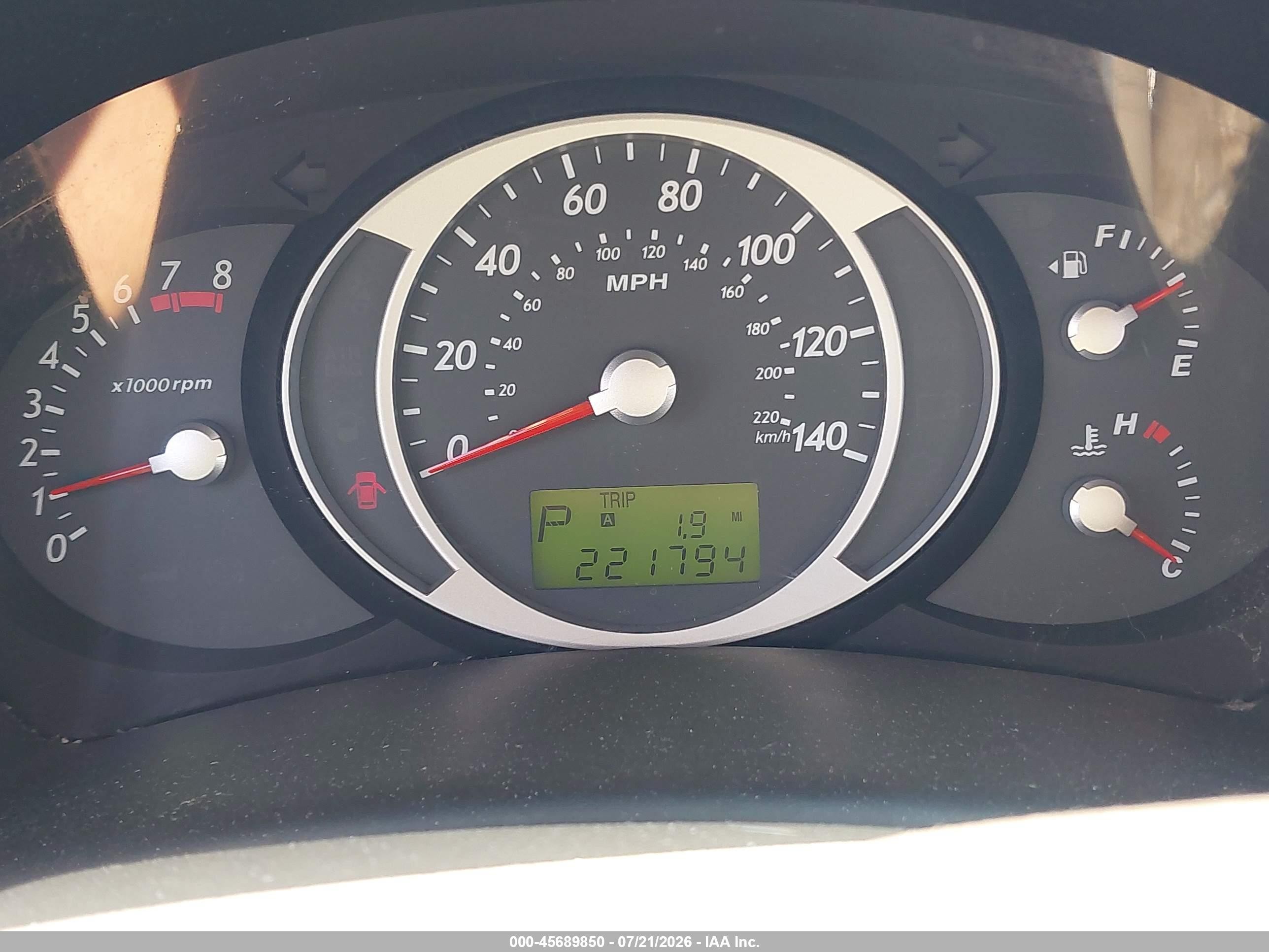 2007 Hyundai Tucson Gls Blue vin: KM8JM12B37U648041