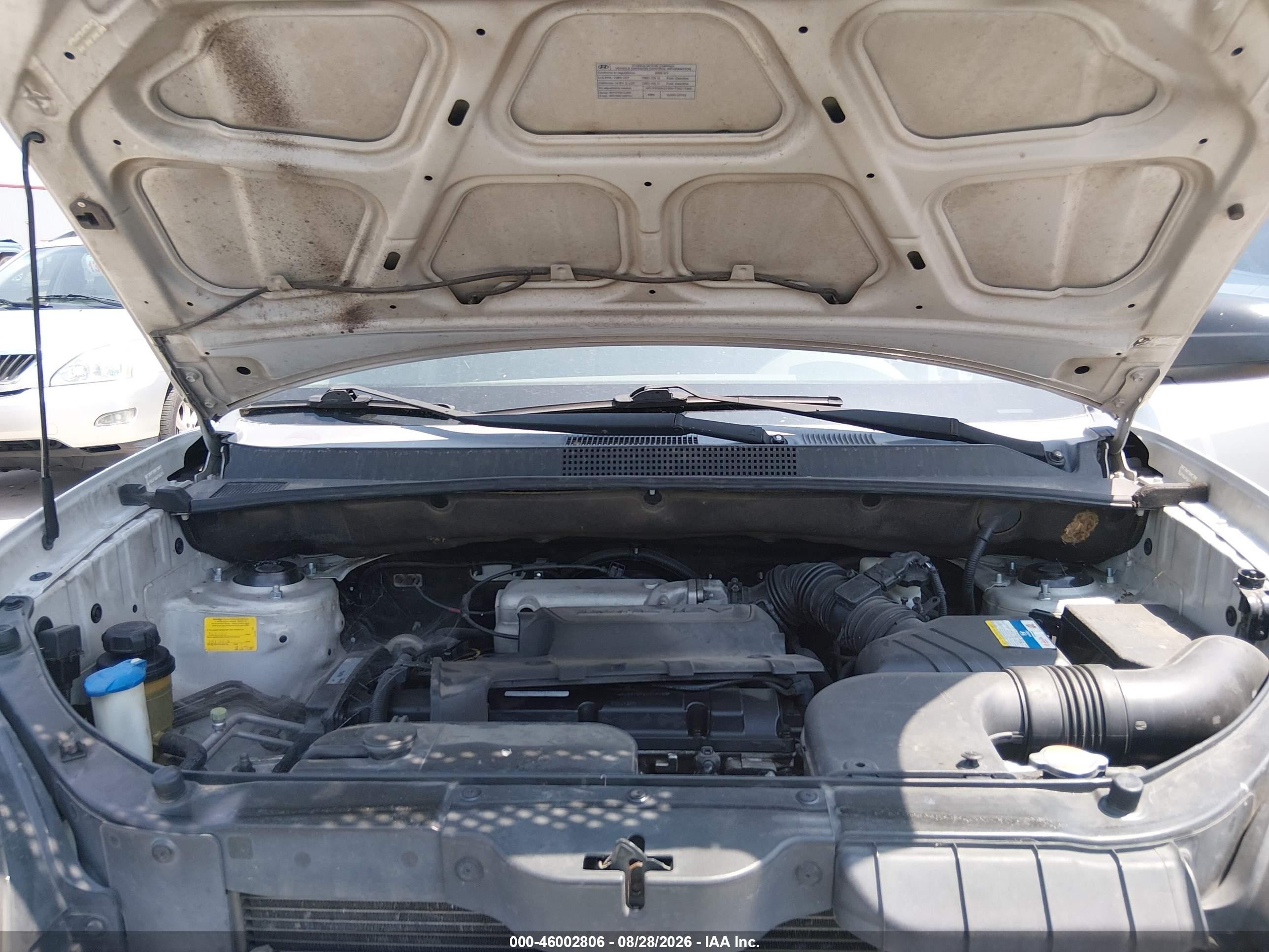 2008 Hyundai Tucson Gls Silver vin: KM8JM12B38U877496