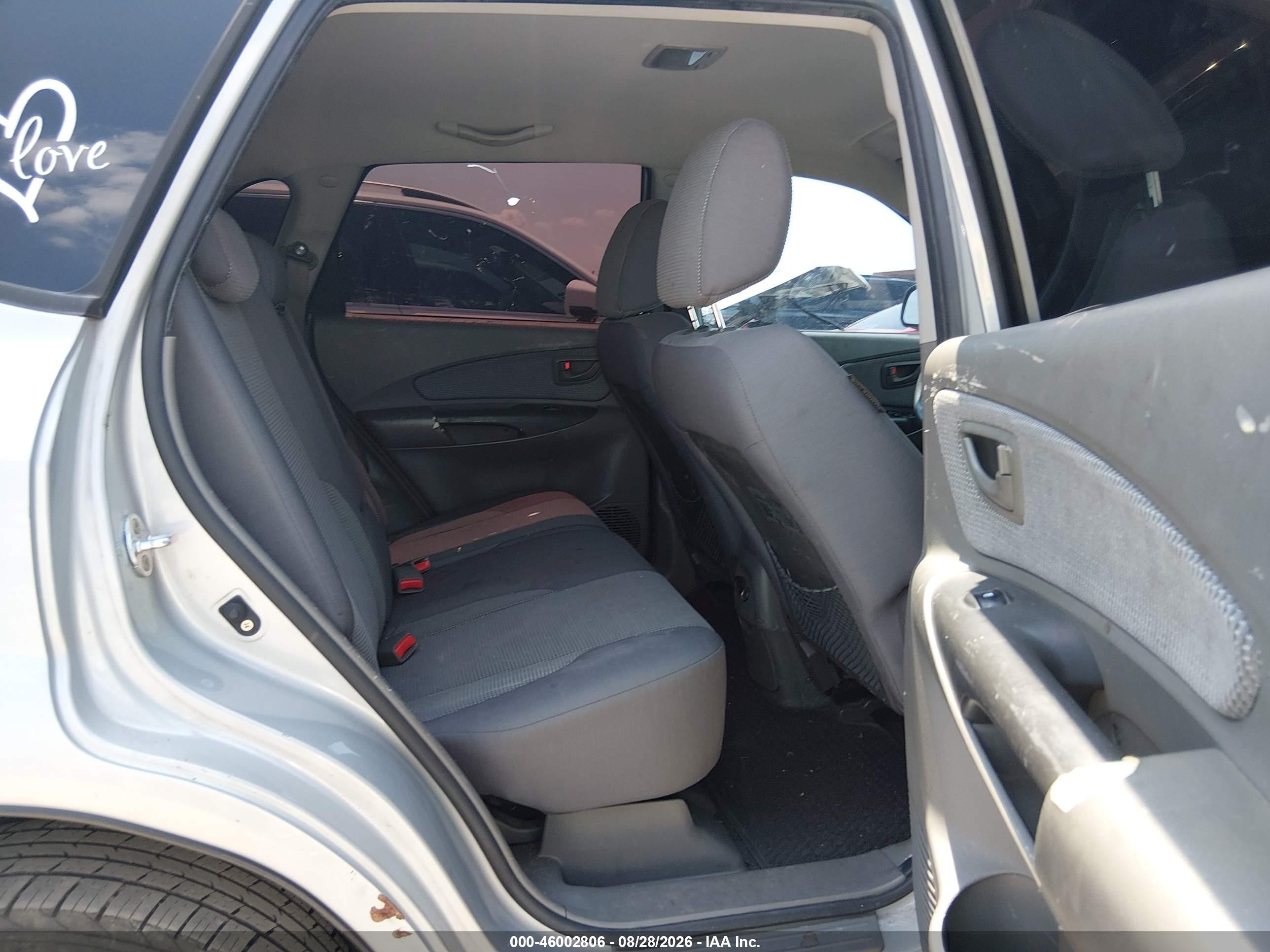 2008 Hyundai Tucson Gls Silver vin: KM8JM12B38U877496