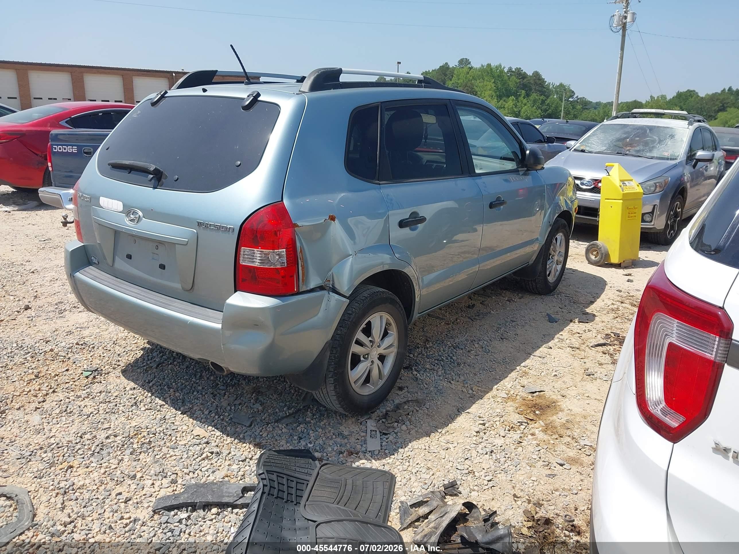 2009 Hyundai Tucson Gls Light Blue vin: KM8JM12B39U953154