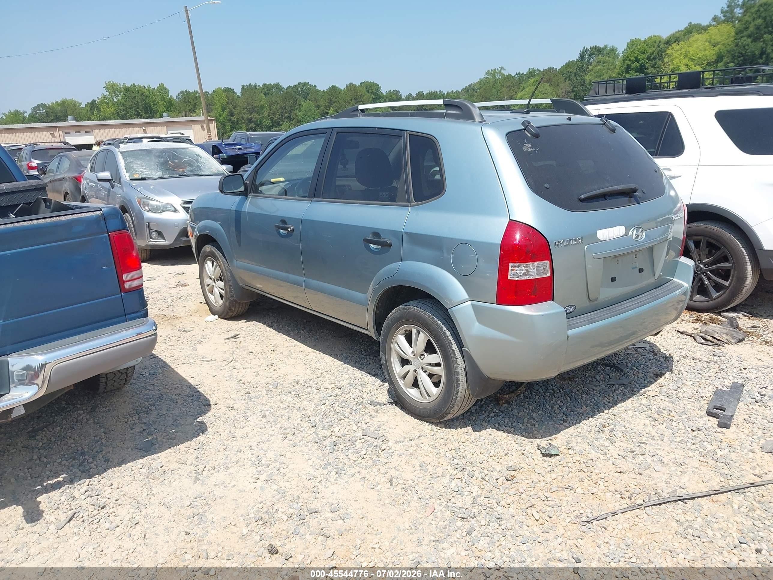 2009 Hyundai Tucson Gls Light Blue vin: KM8JM12B39U953154
