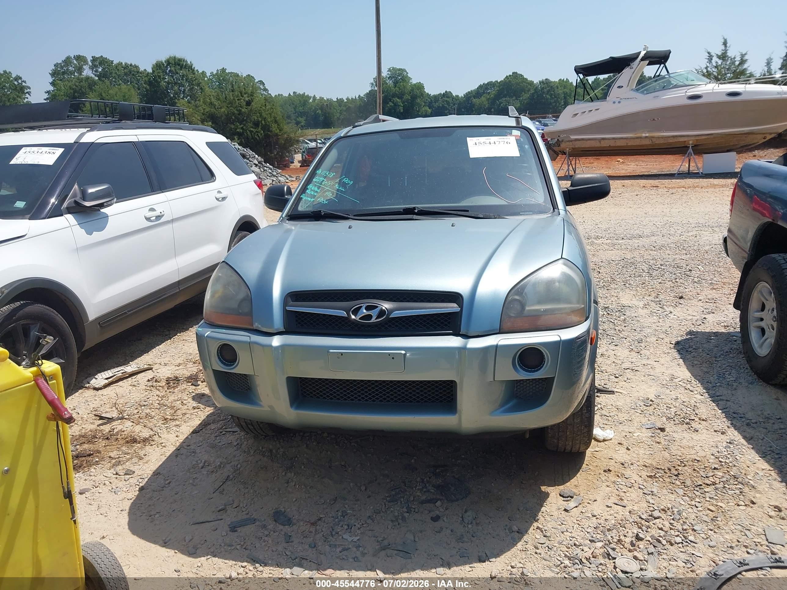 2009 Hyundai Tucson Gls Light Blue vin: KM8JM12B39U953154