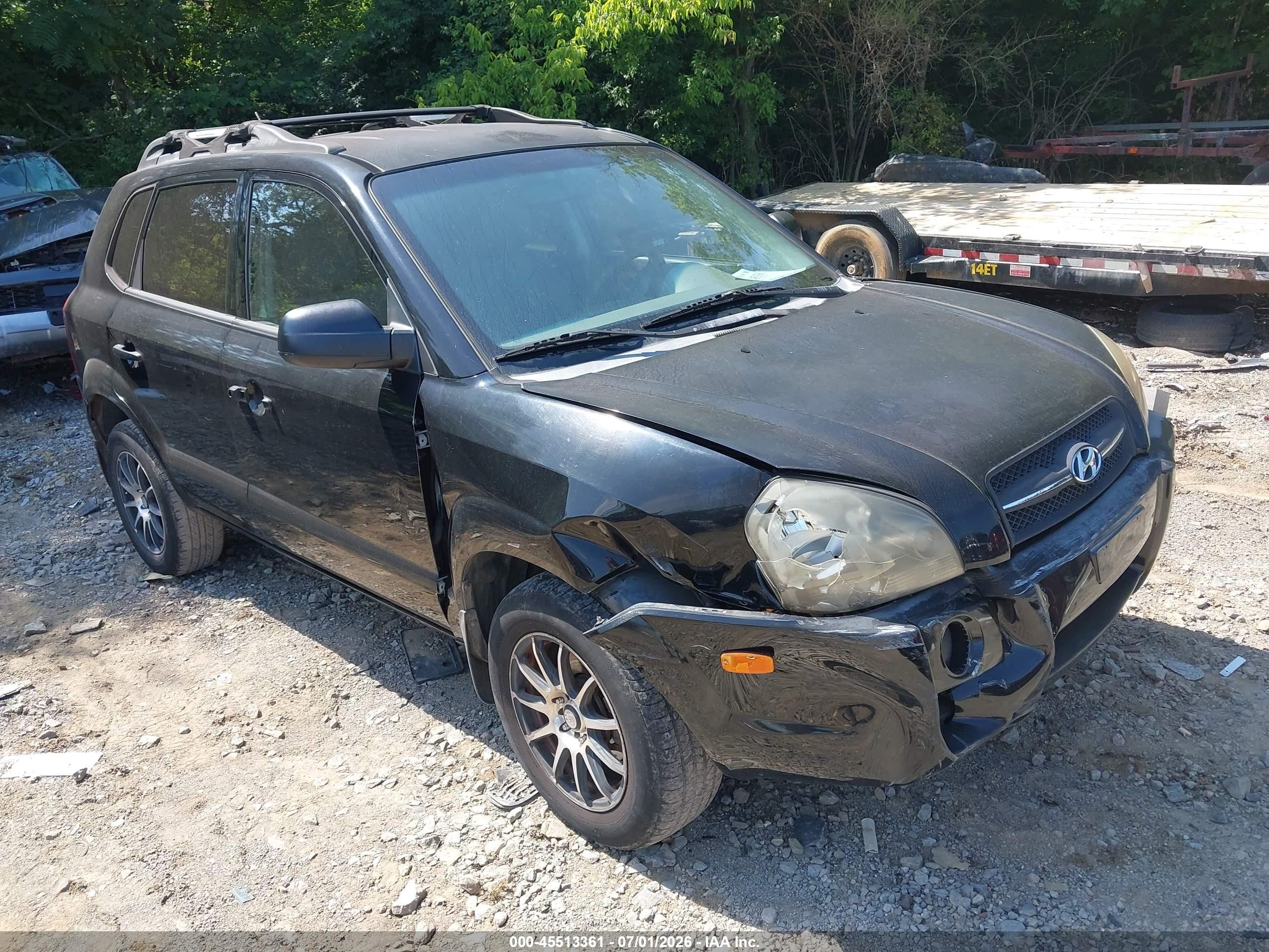 2006 Hyundai Tucson Gl Black vin: KM8JM12B46U279771
