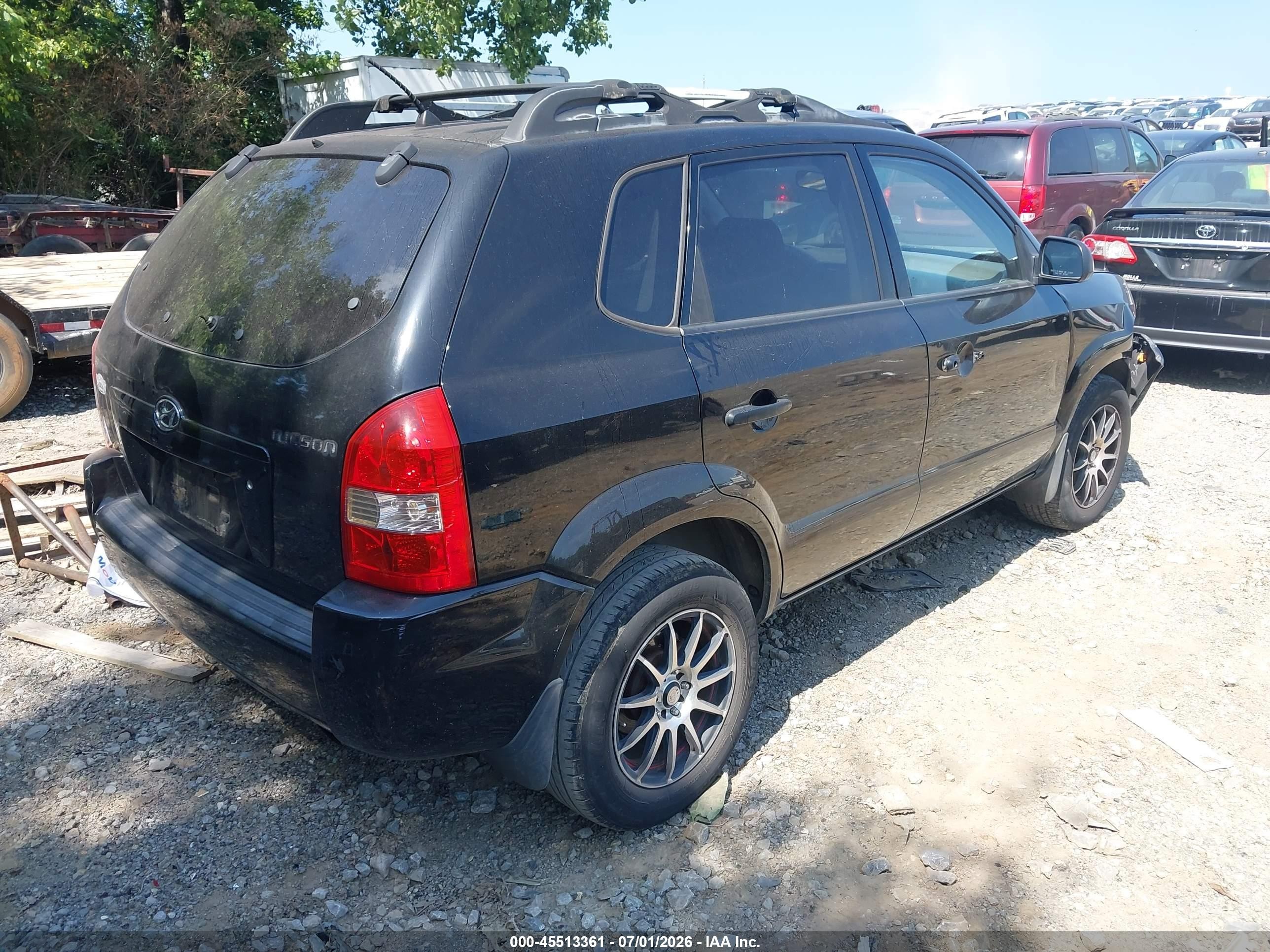 2006 Hyundai Tucson Gl Black vin: KM8JM12B46U279771