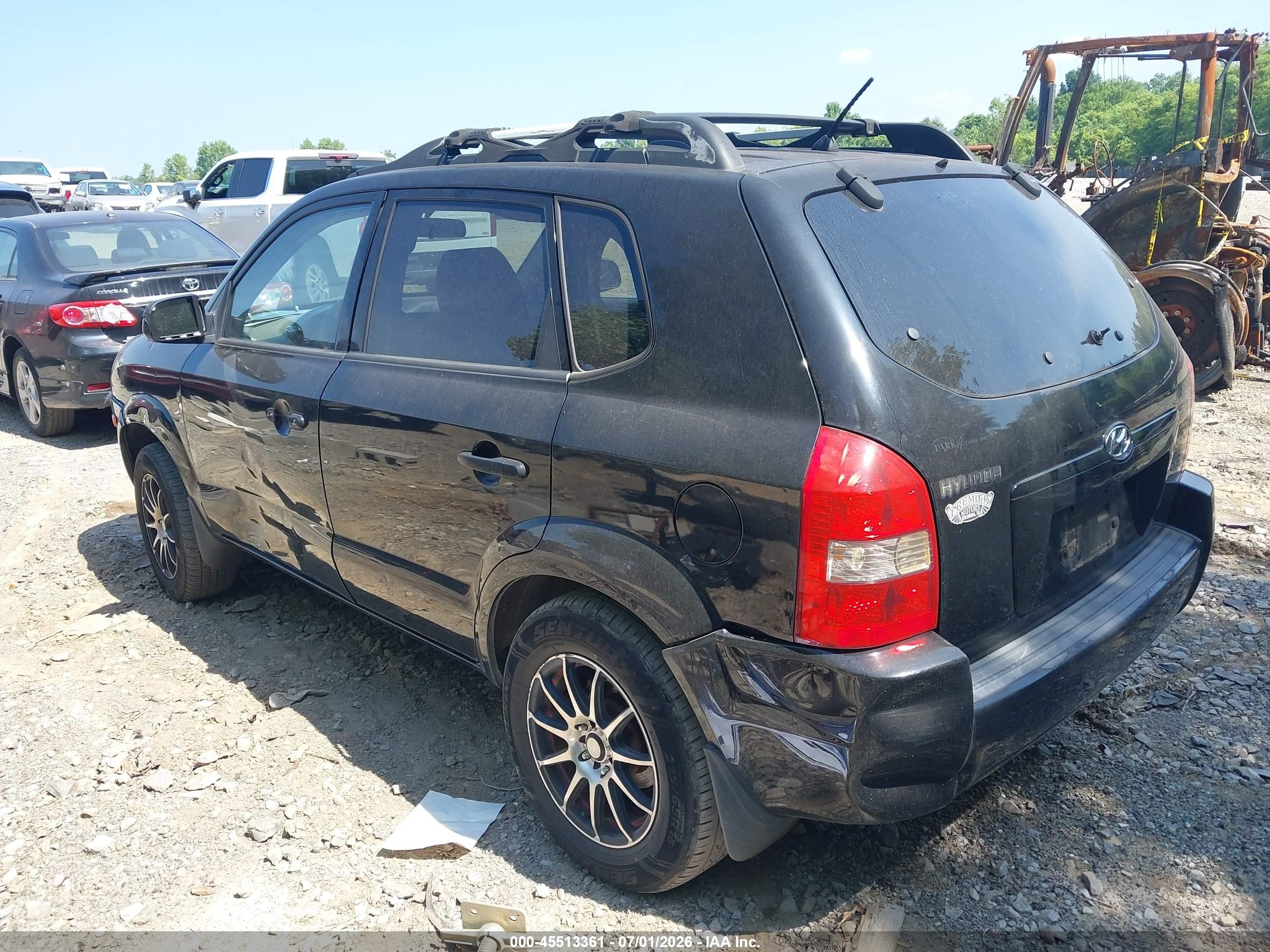 2006 Hyundai Tucson Gl Black vin: KM8JM12B46U279771