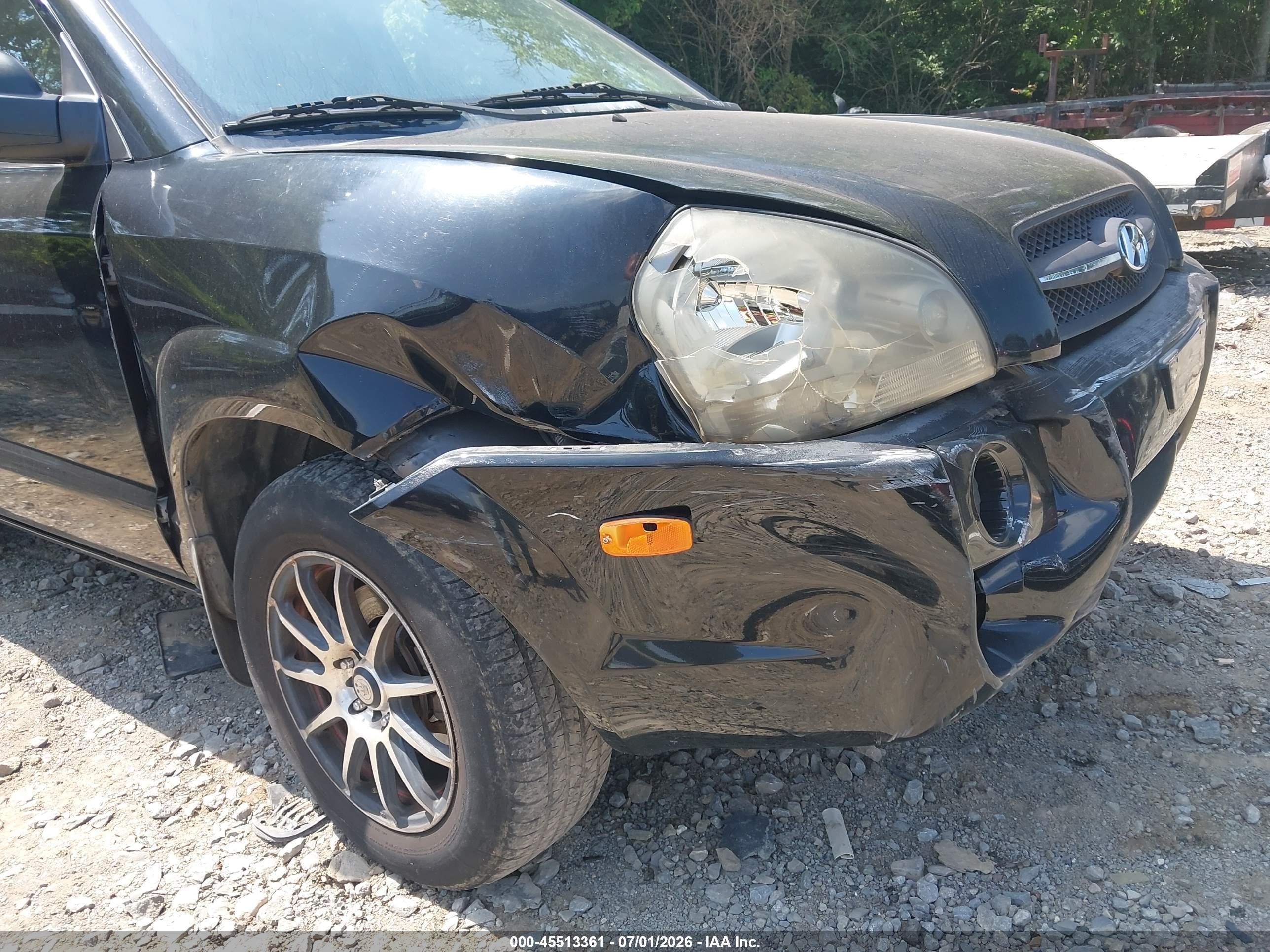 2006 Hyundai Tucson Gl Black vin: KM8JM12B46U279771