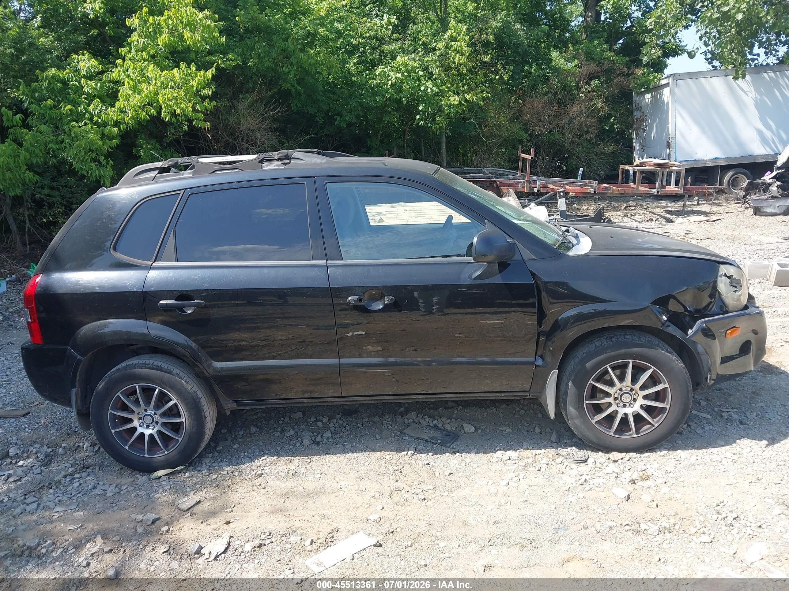 2006 Hyundai Tucson Gl Black vin: KM8JM12B46U279771