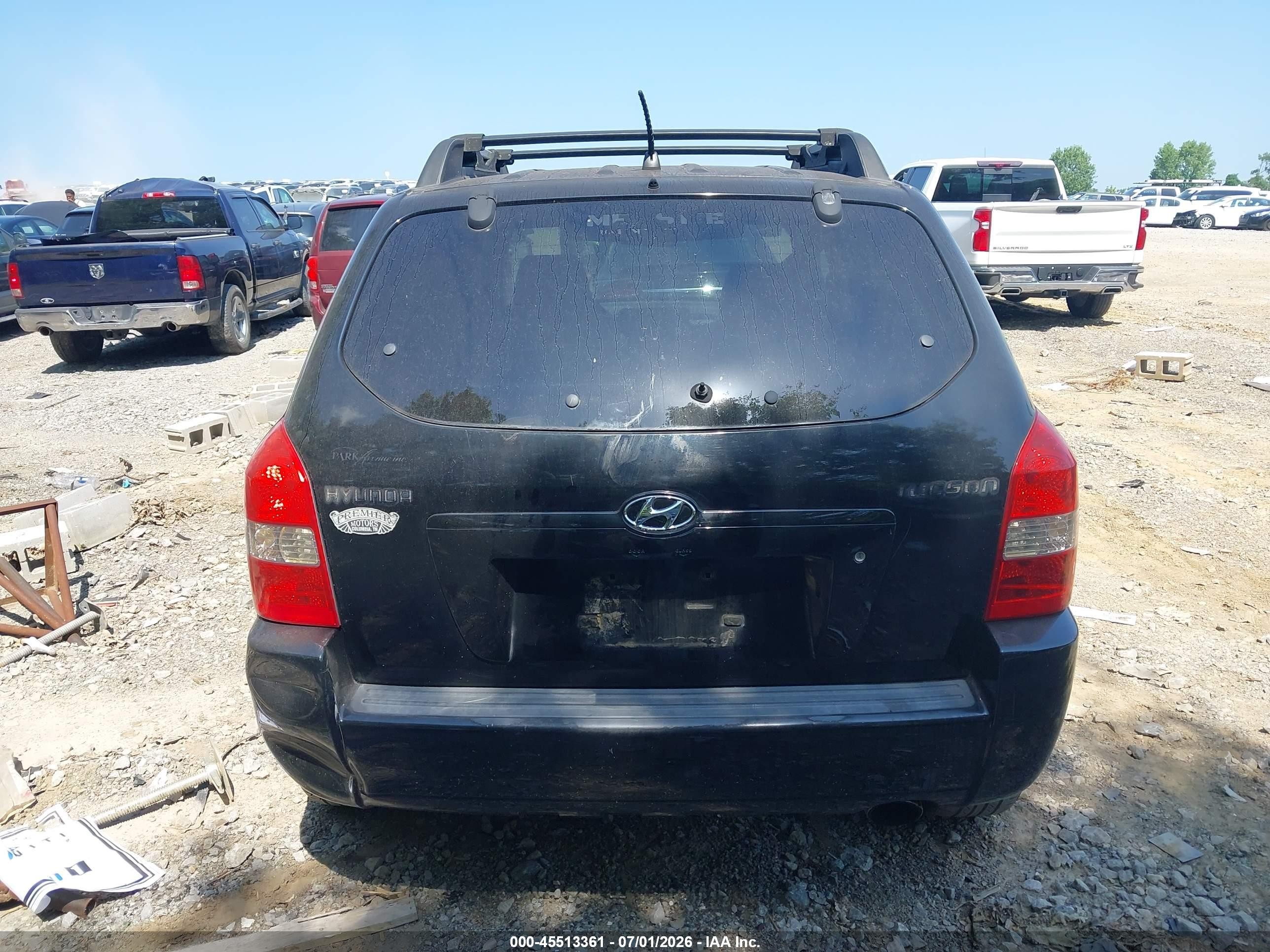 2006 Hyundai Tucson Gl Black vin: KM8JM12B46U279771