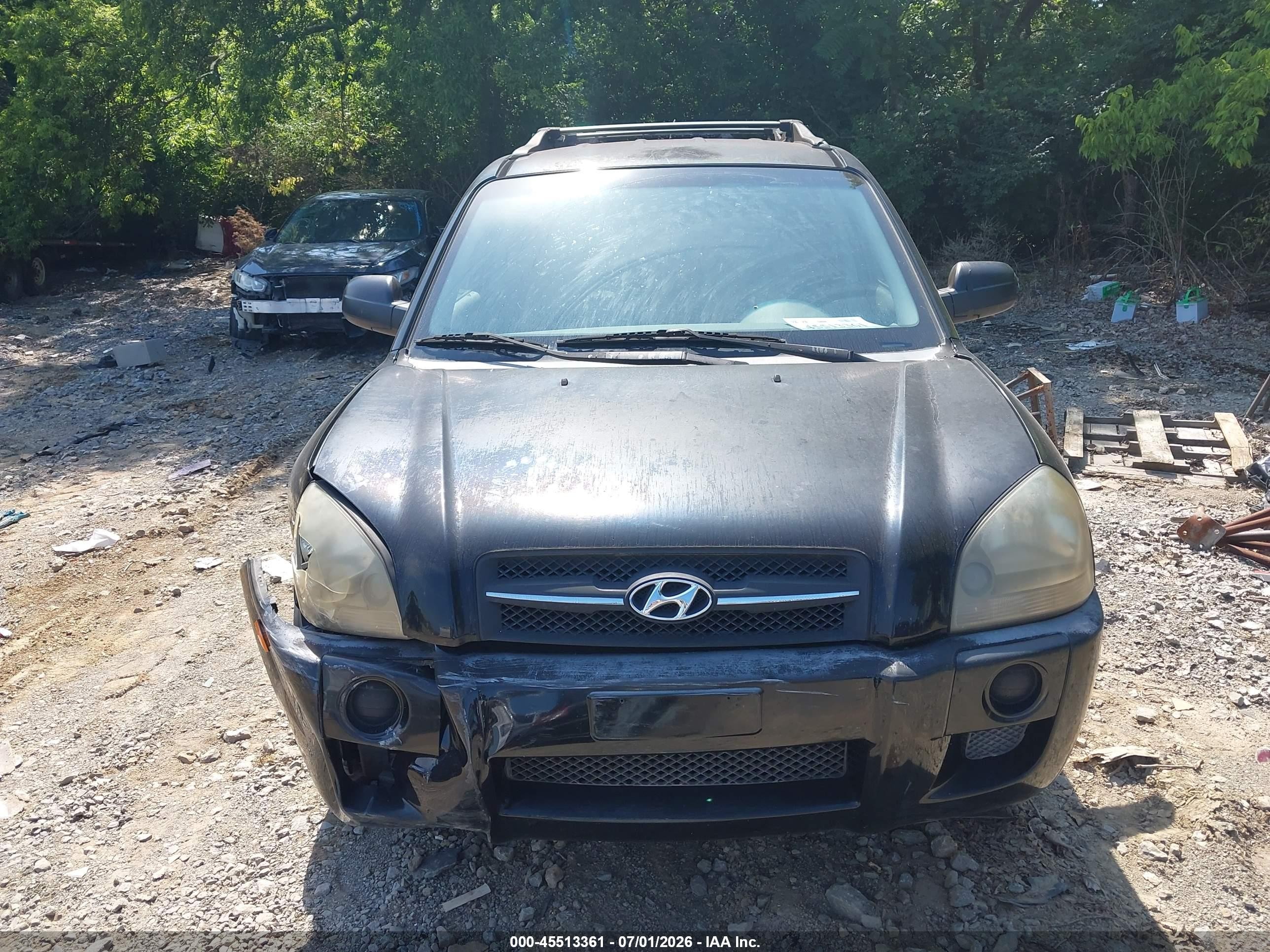 2006 Hyundai Tucson Gl Black vin: KM8JM12B46U279771