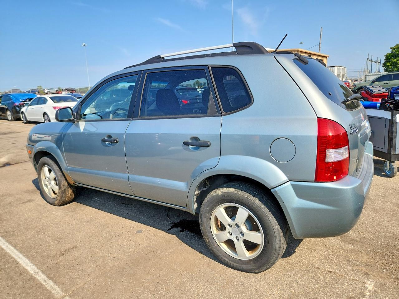 2007 Hyundai Tucson Gls Бирюзовый vin: KM8JM12B47U513876