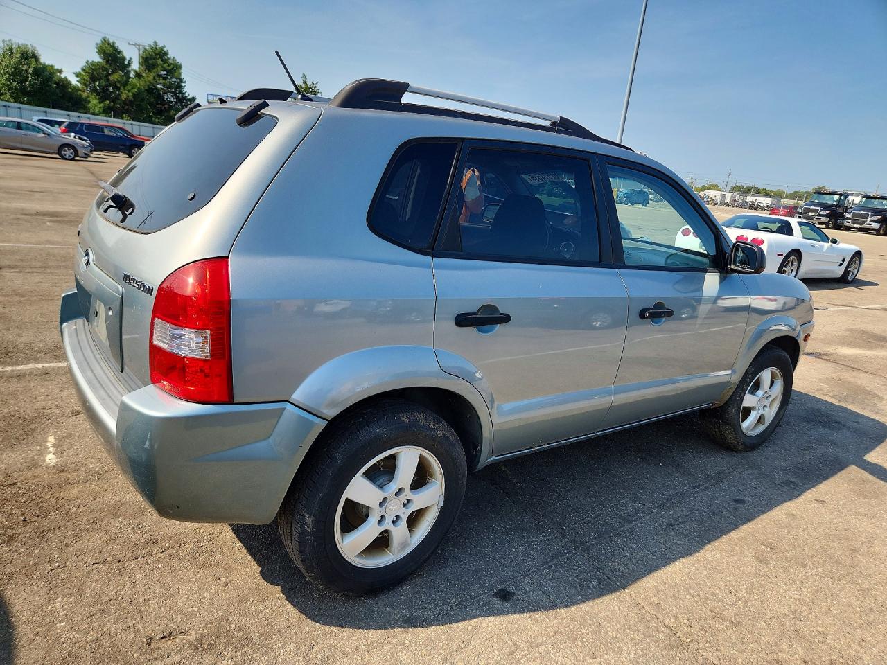 2007 Hyundai Tucson Gls Бирюзовый vin: KM8JM12B47U513876