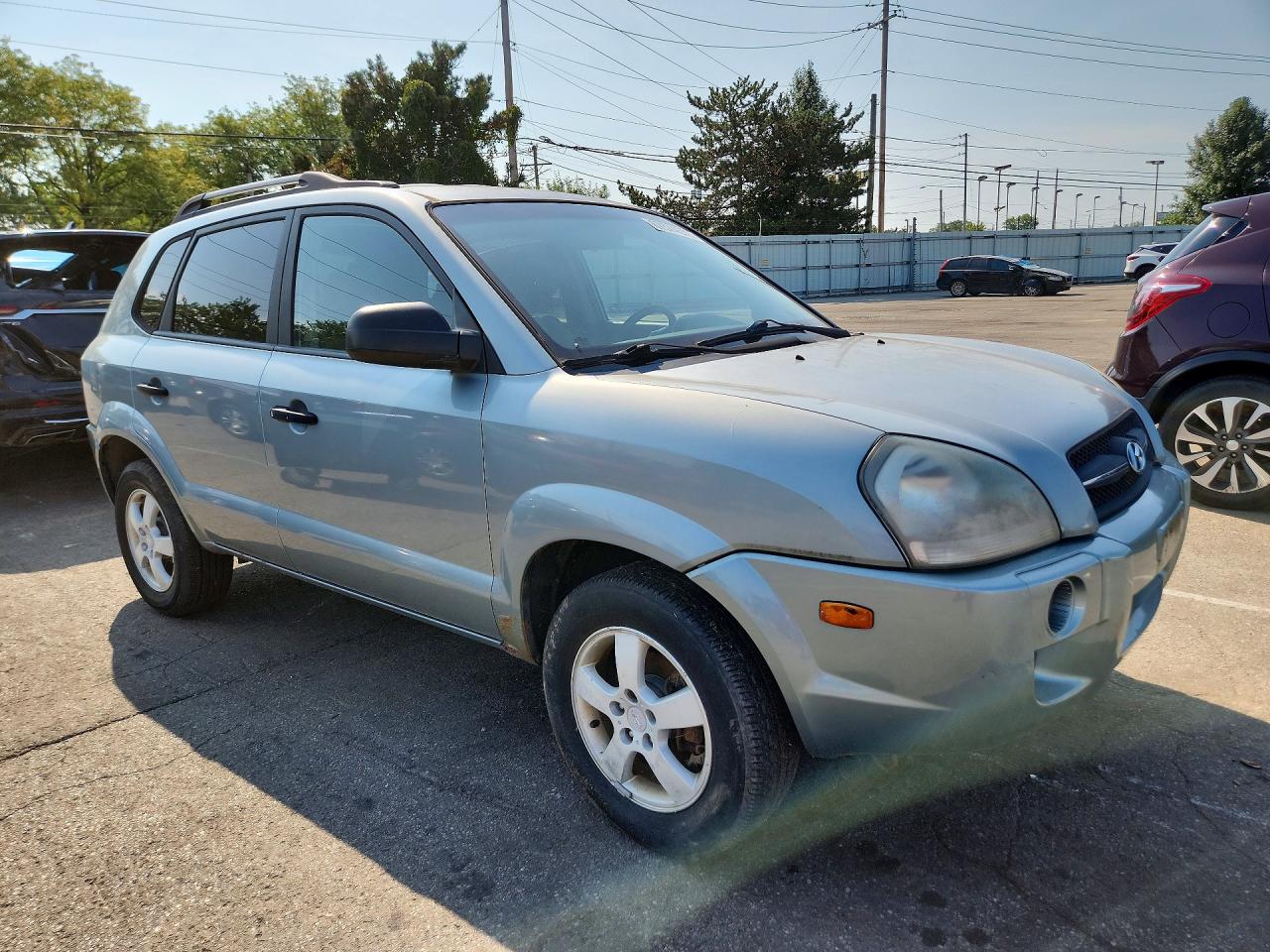 2007 Hyundai Tucson Gls Бирюзовый vin: KM8JM12B47U513876